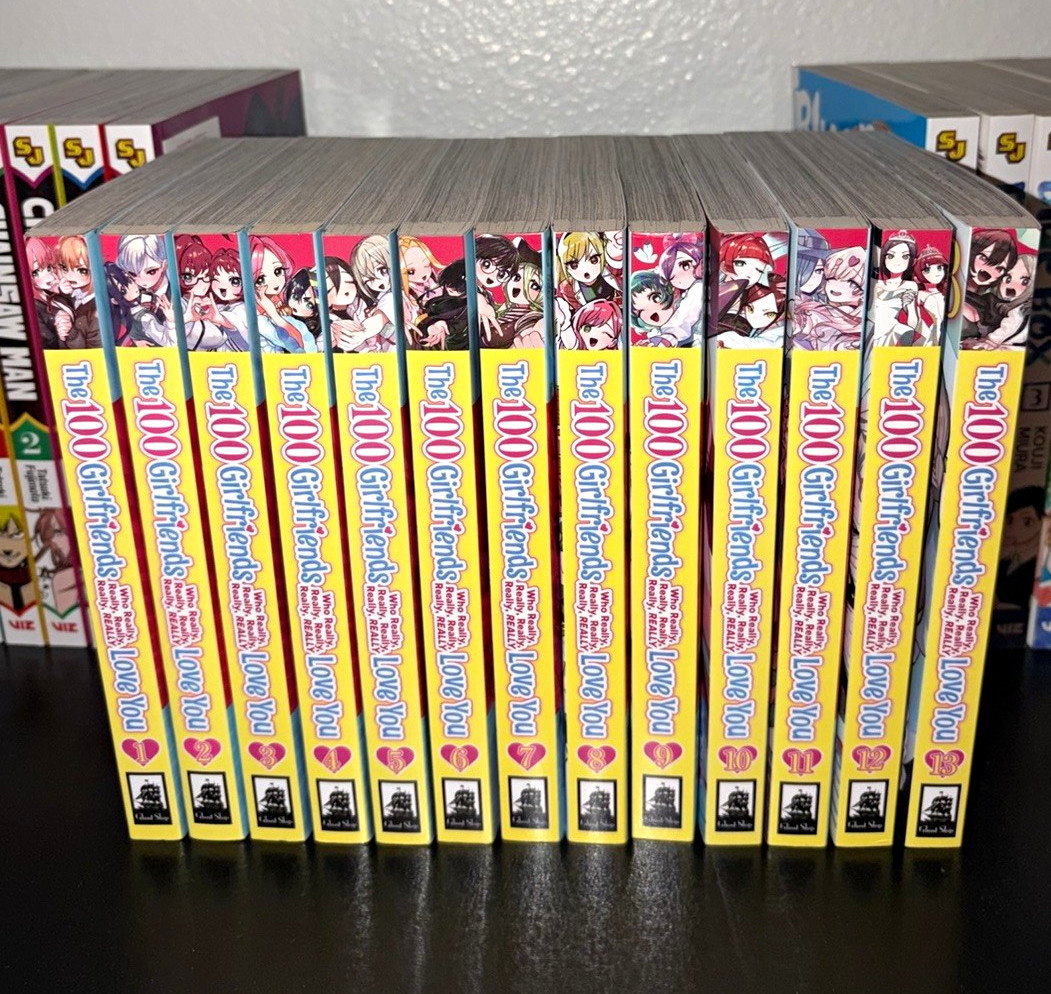 The 100 Girlfriends Who Really, Really, Really, REALLY Love You Manga Lot 1-13