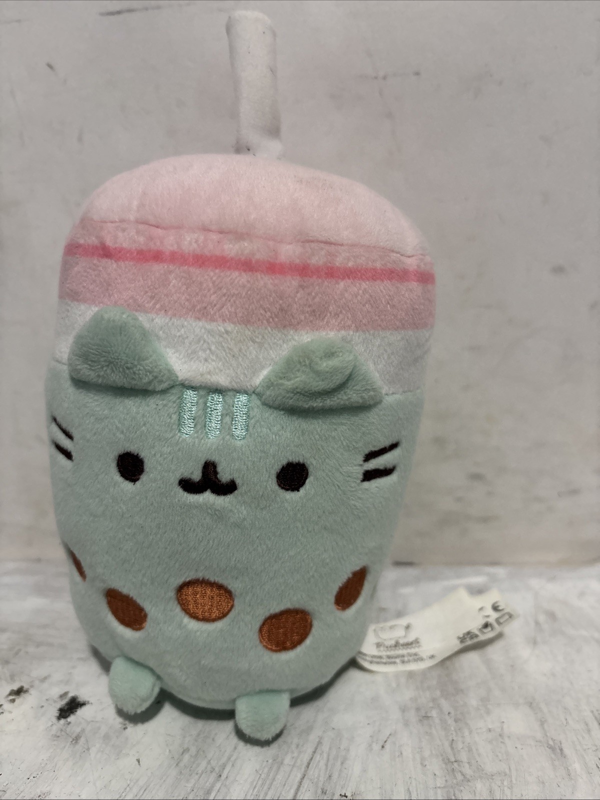 GUND Pusheen Mint Boba Cat tea Sip Plush Stuffed Animal Small 2025 6”