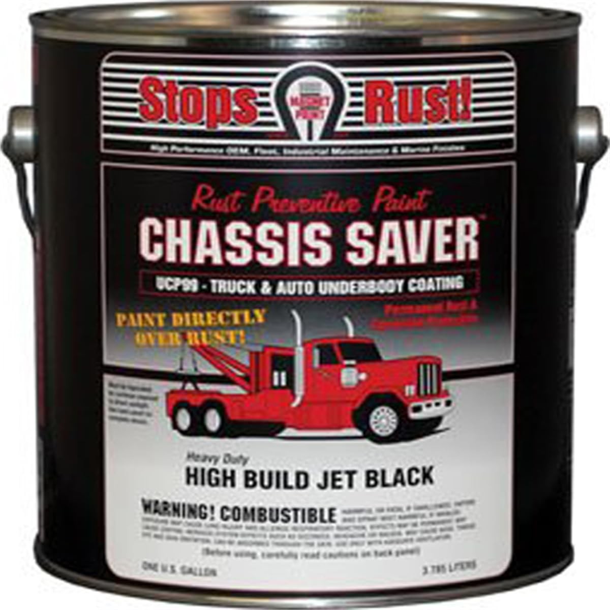 Magnetic Paint Chassis Saver Gloss Black 1 Gallon High Solids VOC Compliant