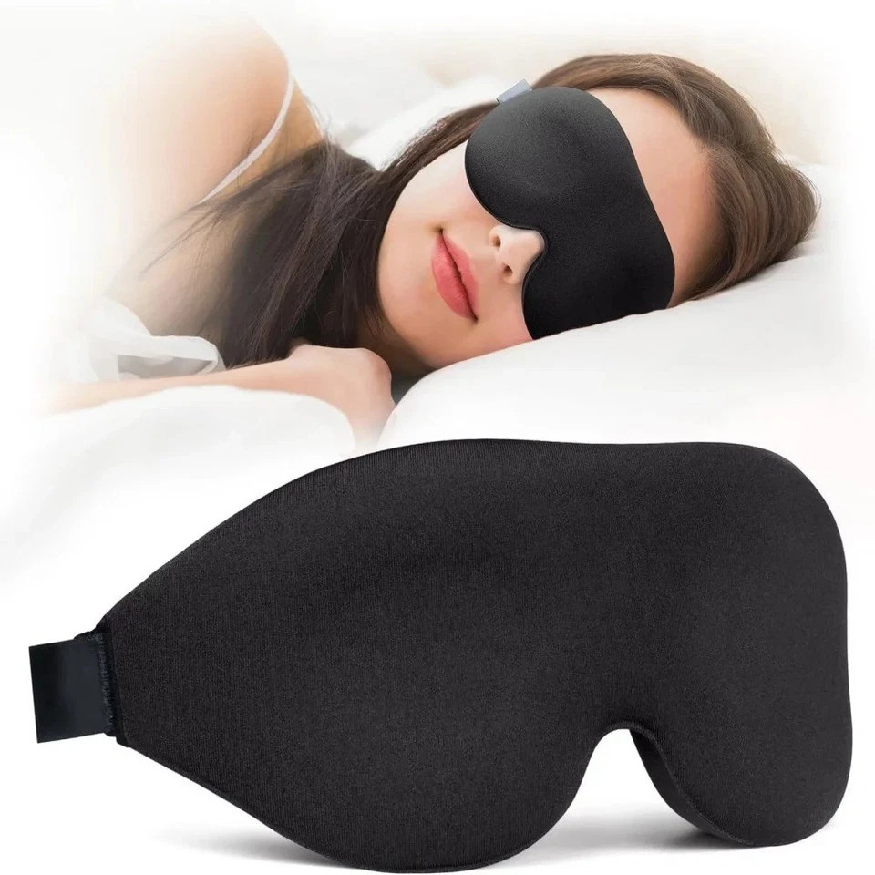 MZOO Luxury Sleep Eye Mask for Side Sleeper Men Women, Zero Eye Pressure 3D Mask