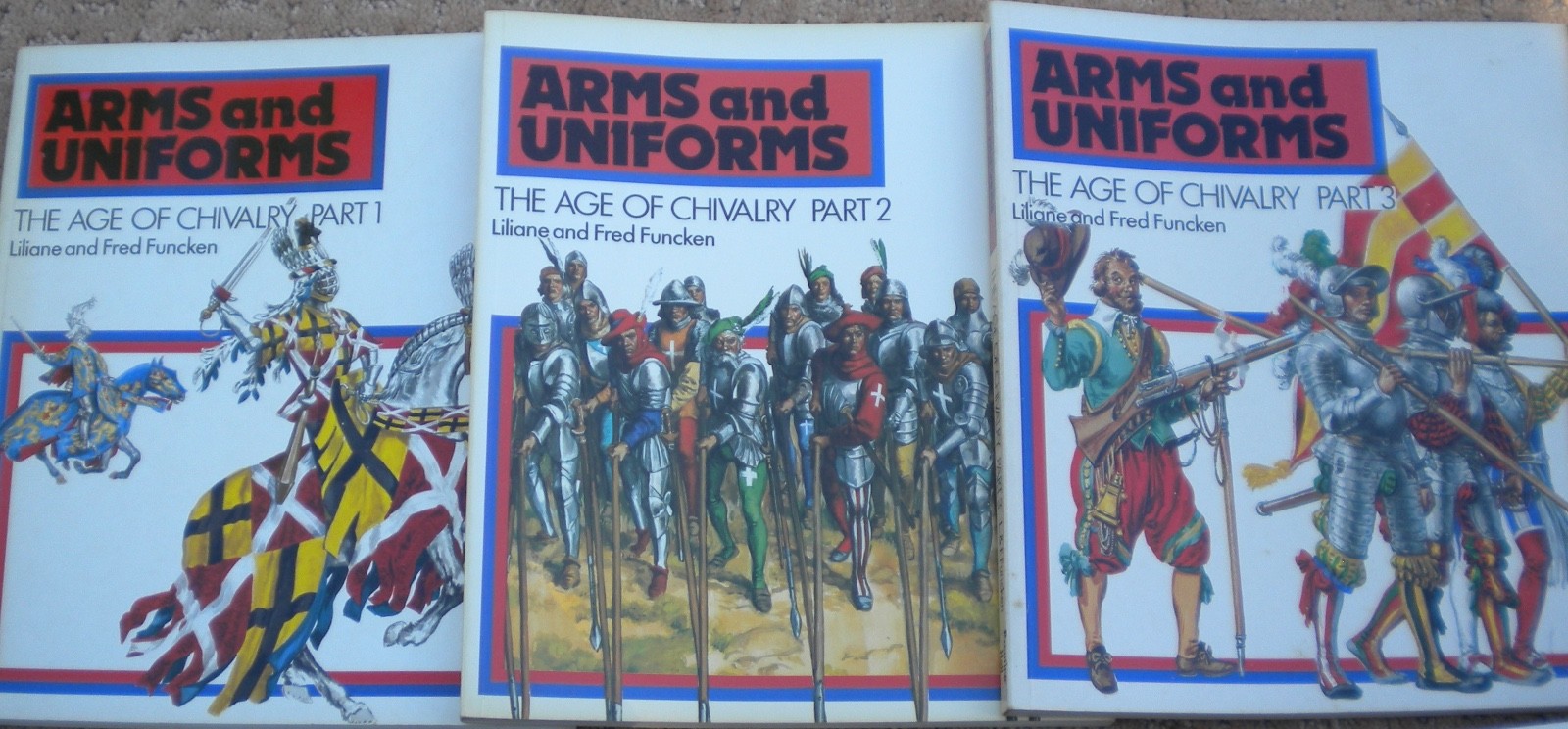 Arms & Uniforms The Age Of Chivalry 3Vols. SC L&F Funcken Prentice Hall Used
