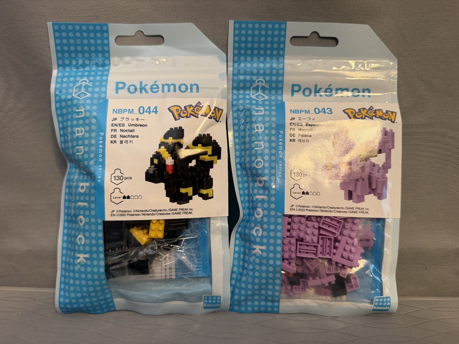 Nanoblocks - 2 Set Bundle - Espeon and Umbreon (Eifie and Blacky in Japan)