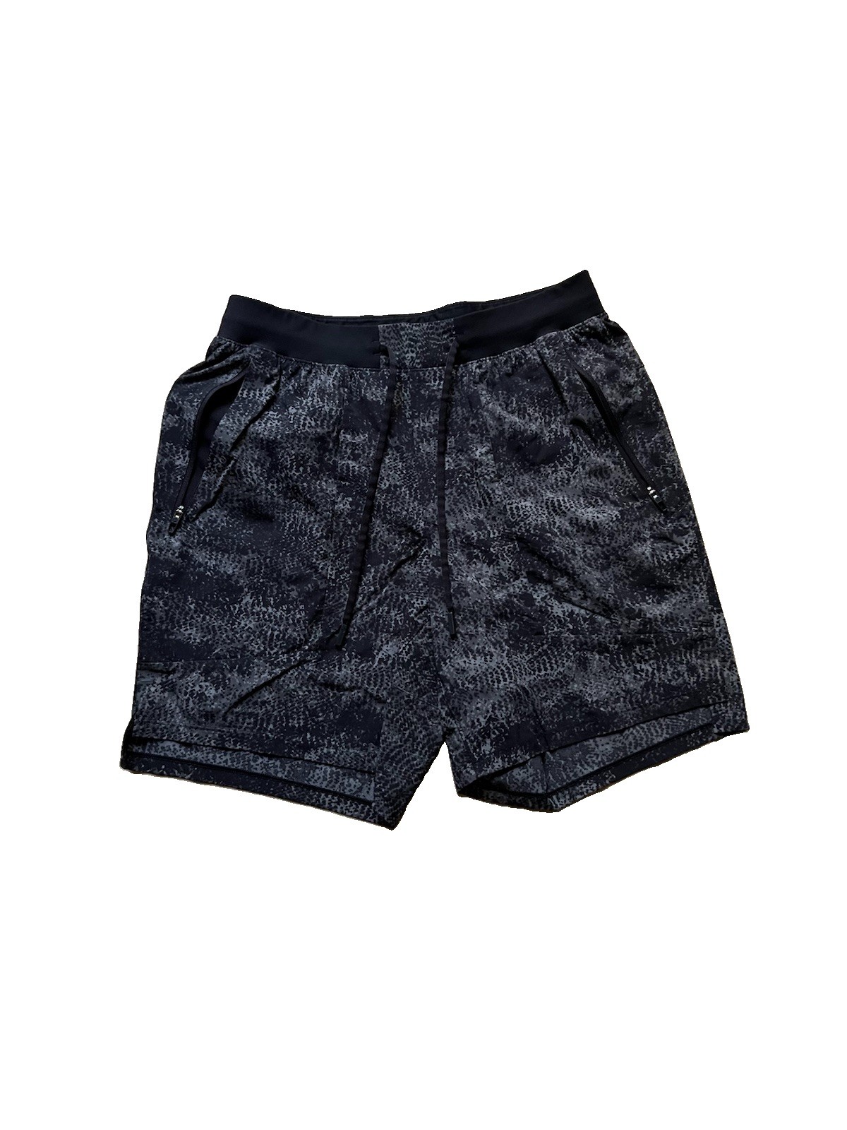 Lululemon Men\'s Gray Matchstick License To Train Linerless Shorts Size Medium