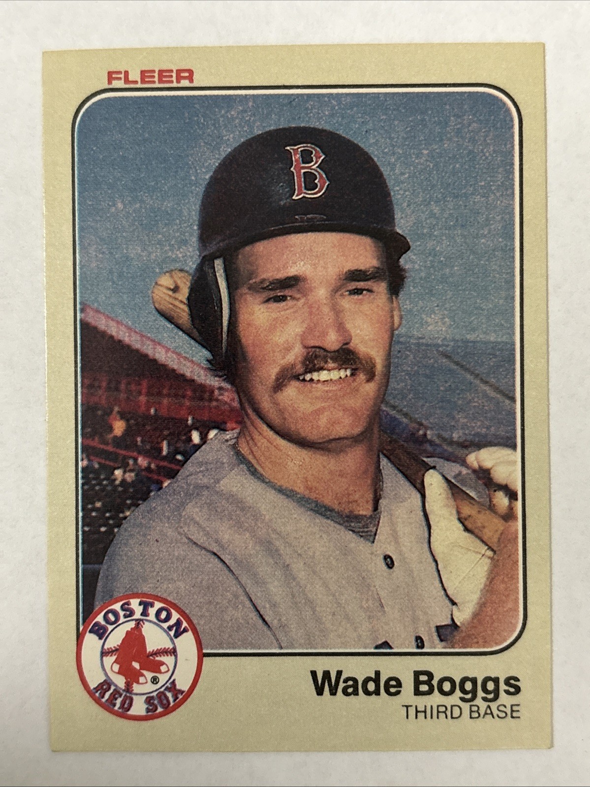 Wade Boggs 1983 Fleer RC #179 - Boston Red Sox HOF Wade Boggs 1983 Fleer RC #179 - Boston Red Sox HOF