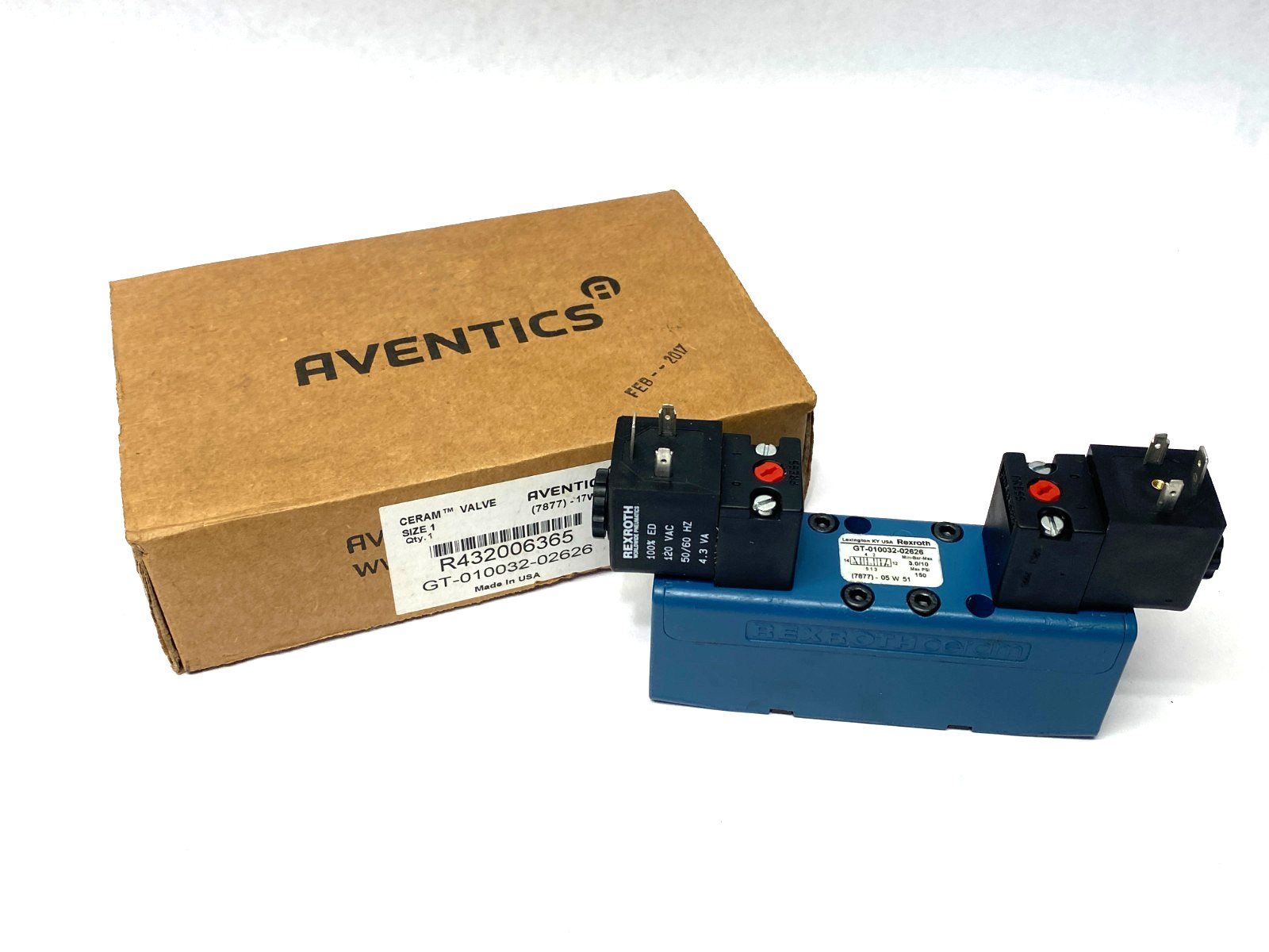 Emerson Rexroth R432006365 AVENTICS™ 5/3-Directional Valve, Series CERAM™