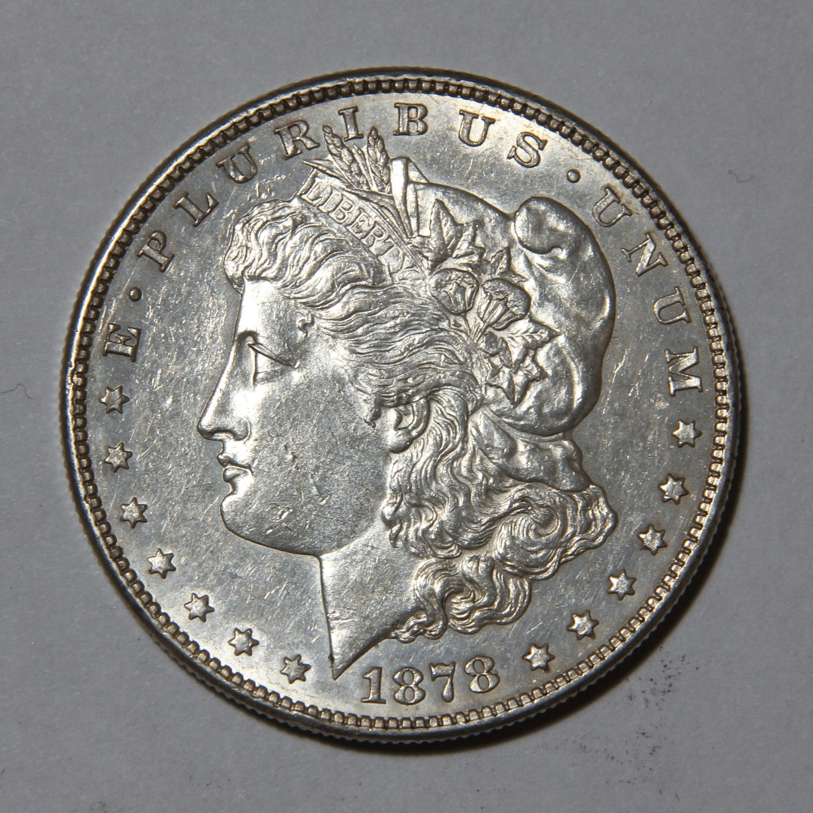 1878-S US Morgan Silver Dollar $1 Better Date AU Condition -572- 1878-S US Morgan Silver Dollar $1 Better Date AU Condition -572-