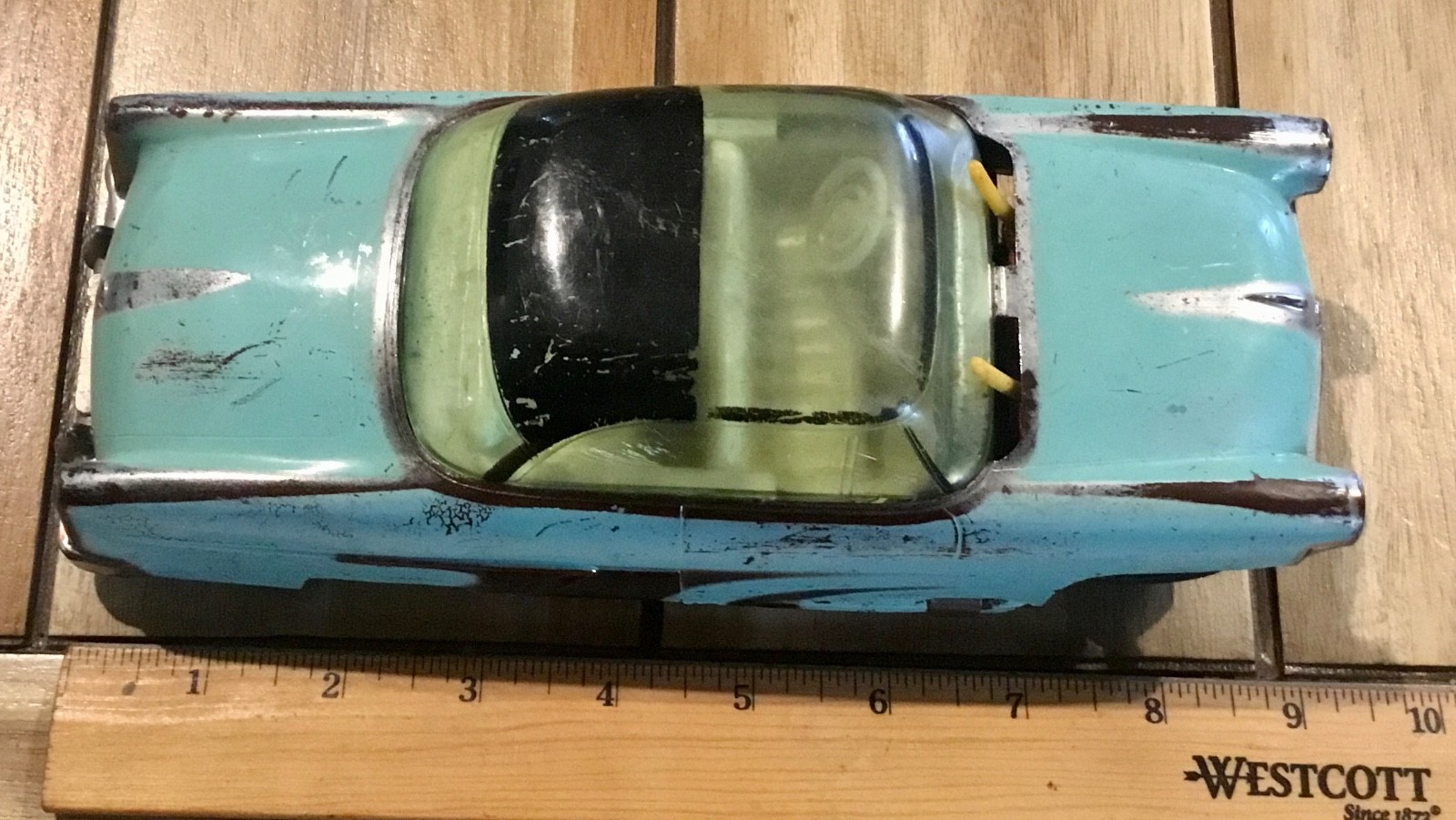 Vtg 1954 1955 1956 Mercury Montclair Sun Valley?  Tin Toy Car w Working Wipers