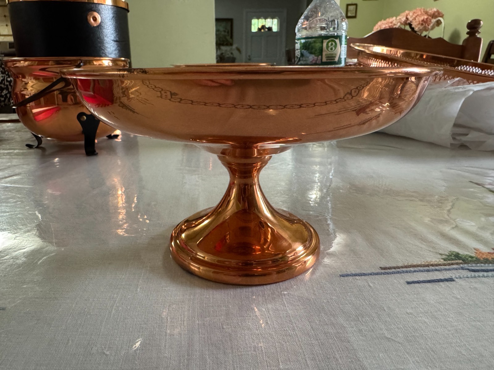 Vintage Coppercraft Guild Copper Pedestal Compote Candy Dish Taunton MA USA Vintage Coppercraft Guild Copper Pedestal Compote Candy Dish Taunton MA USA
