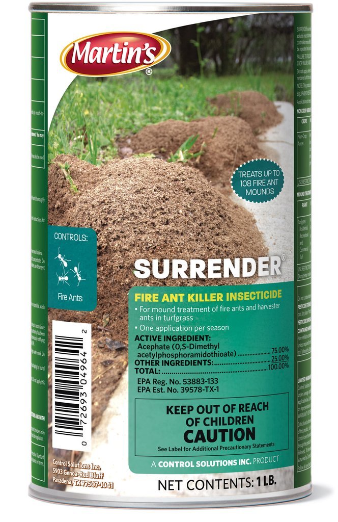Martin\'s Surrender Acephate 75% Fire Ant Killer Mound Insecticide - 1 lb. Can