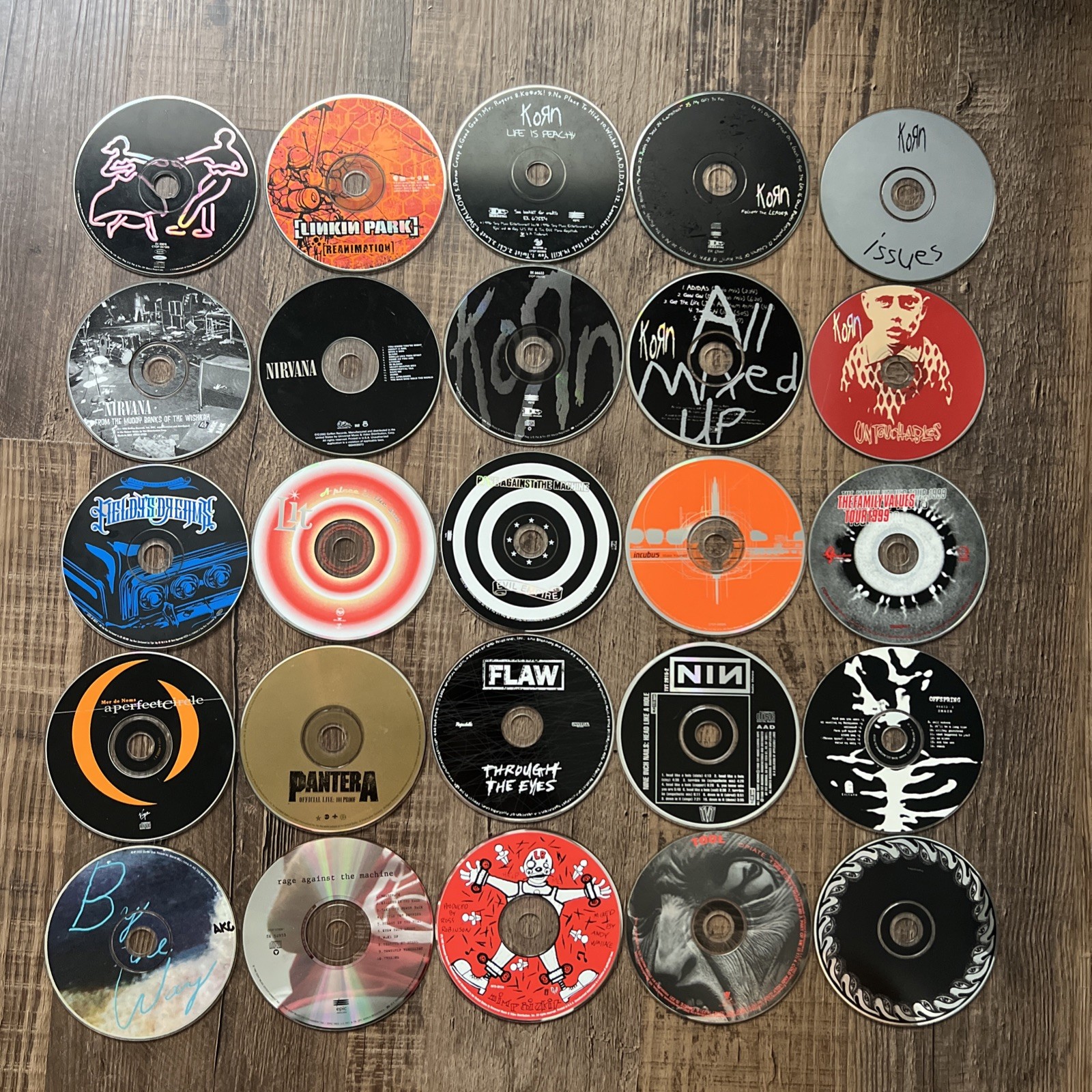 Heavy Nu Metal Alt Rock 25 CD Lot Korn Tool Pantera Nirvana NIN Offspring Lit π₯ Heavy Nu Metal Alt Rock 25 CD Lot Korn Tool Pantera Nirvana NIN Offspring Lit π₯