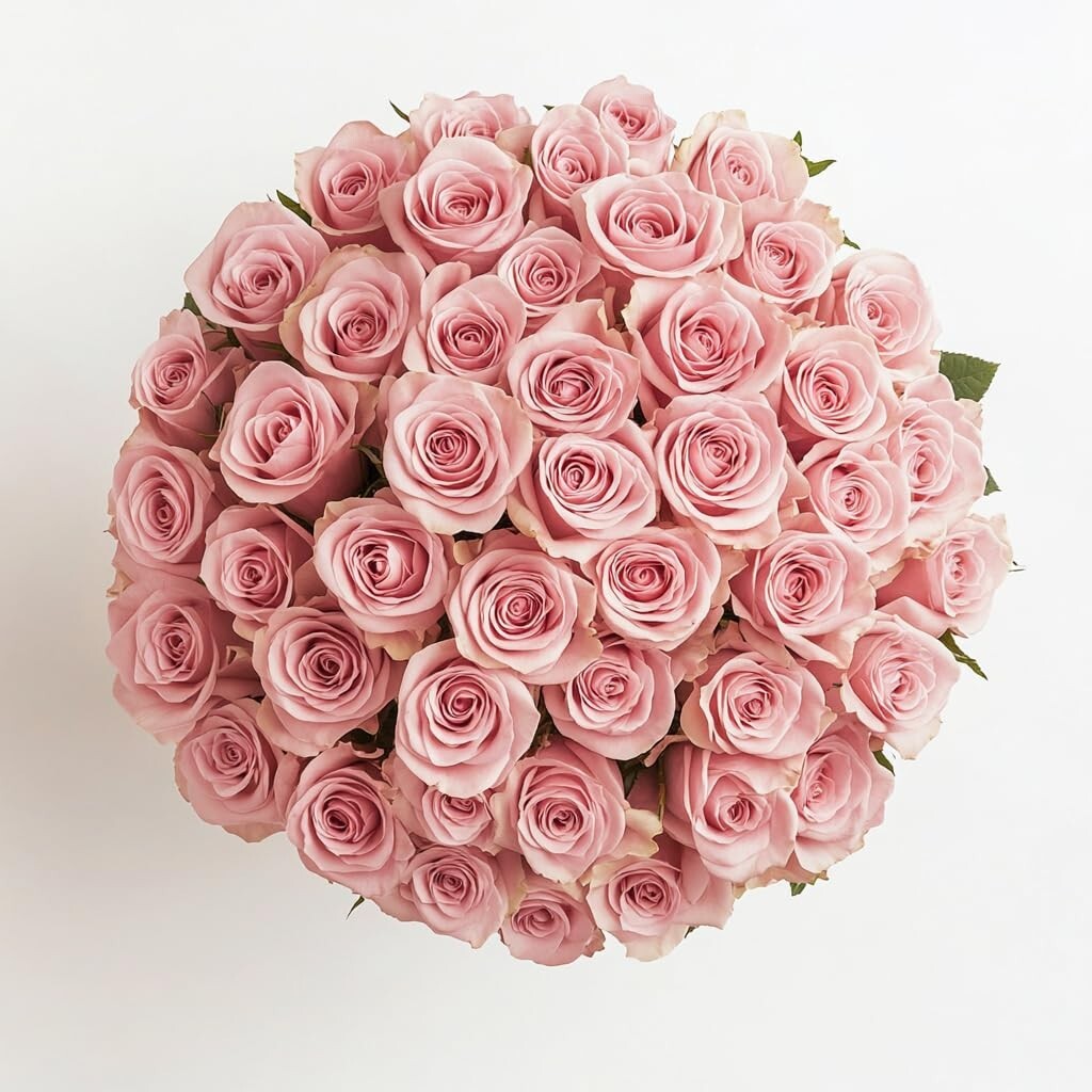 50 fresh pink roses delivered to your door