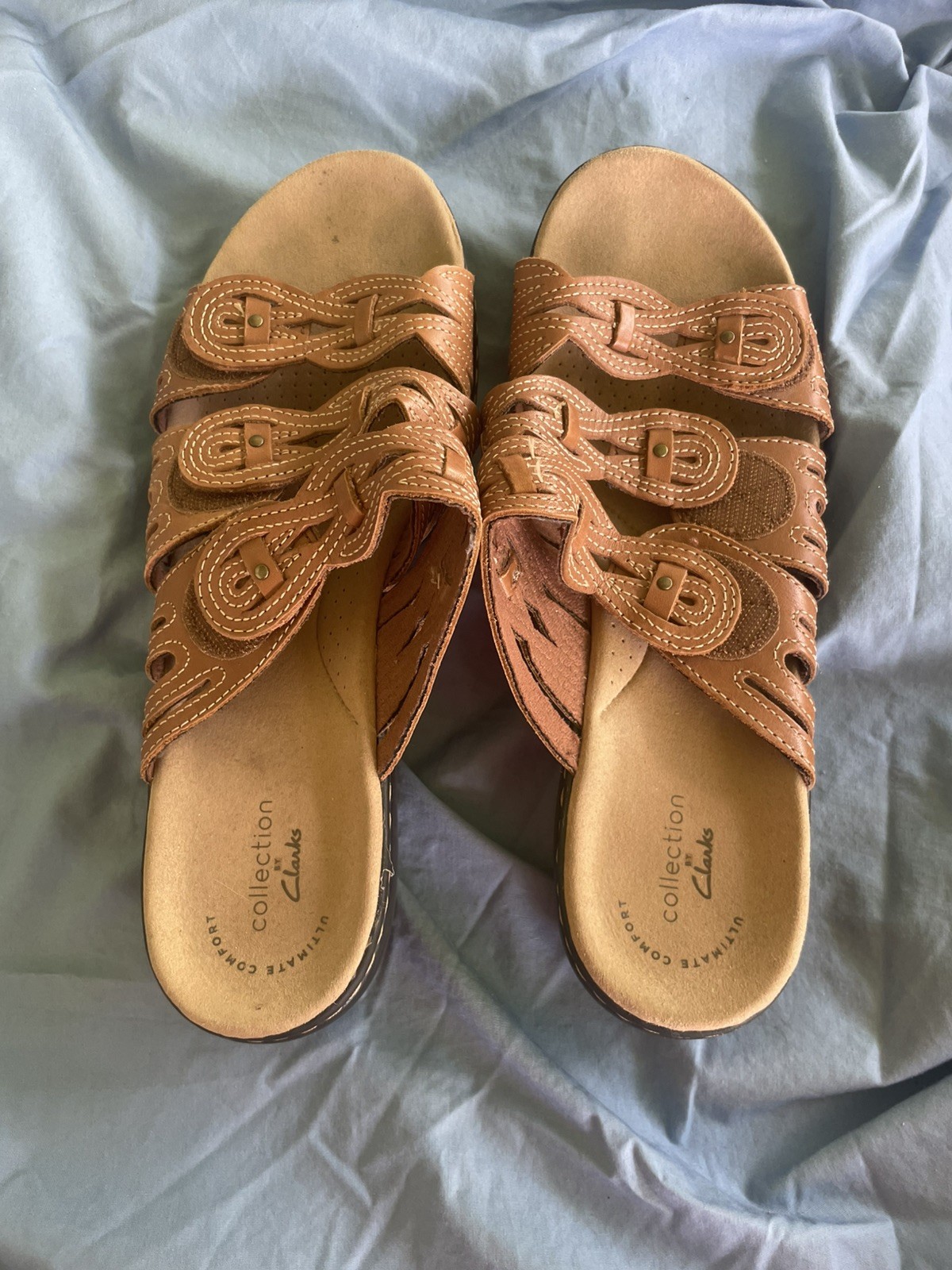 Clarks Collection Woman\'s Brown Sandal 9 US