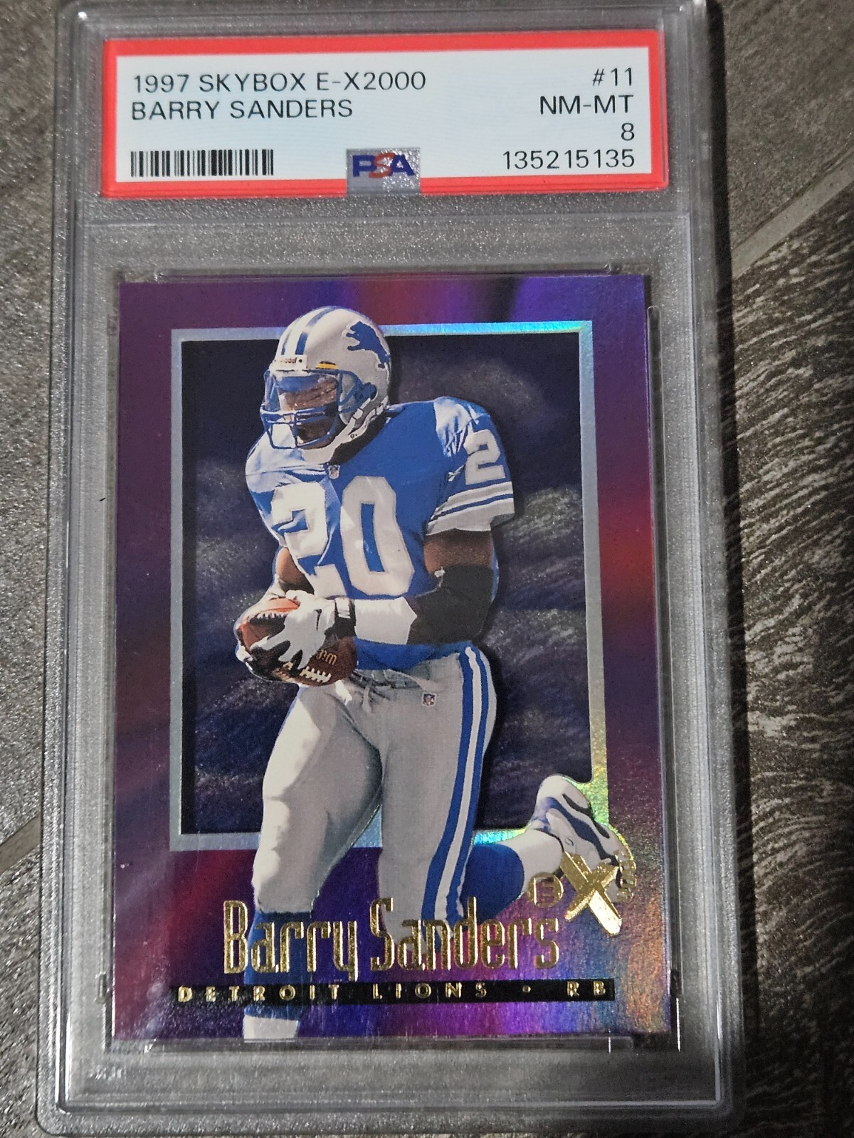 1997 Skybox E-x2000 - Barry Sanders #11 📈📈📈🔥🔥🔥 HOF  🐐