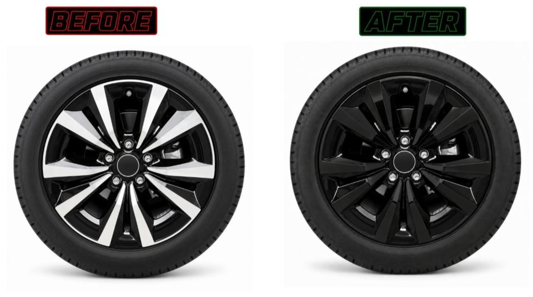 CHROME DELETE BLACKOUT OVERLAY VYNIL PPF FOR 2022-2025 HONDA CIVIC RIM WHEELS