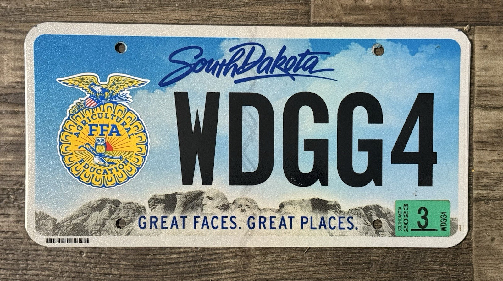 Beautiful 2023 South Dakota FFA (Future Farmers Of America) License Plate Beautiful 2023 South Dakota FFA (Future Farmers Of America) License Plate