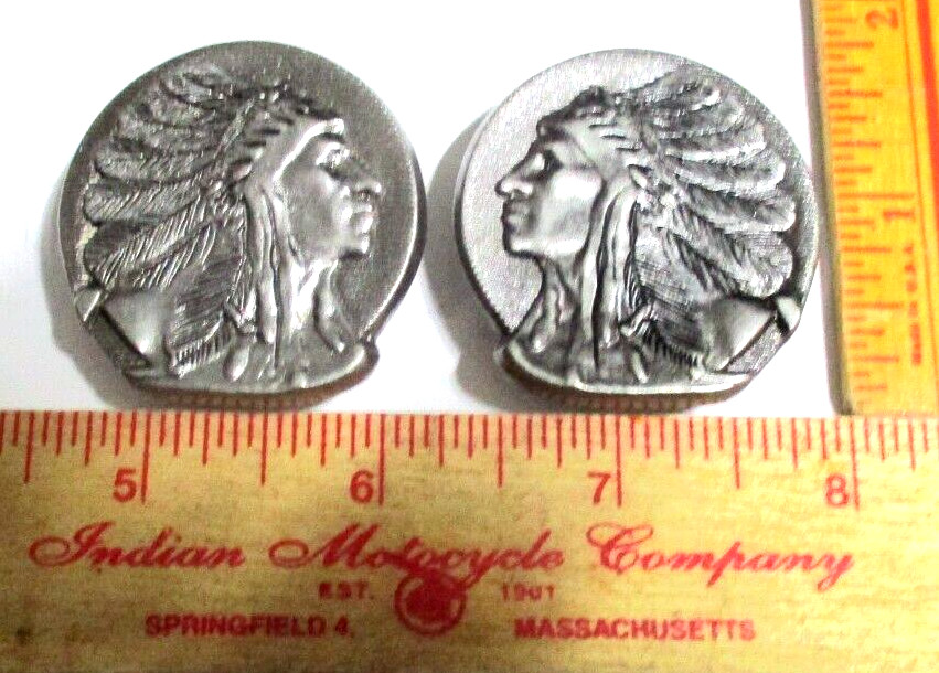 2 Indian motorcycle screwback concho vintage collectible old biker memorabilia 2 Indian motorcycle screwback concho vintage collectible old biker memorabilia