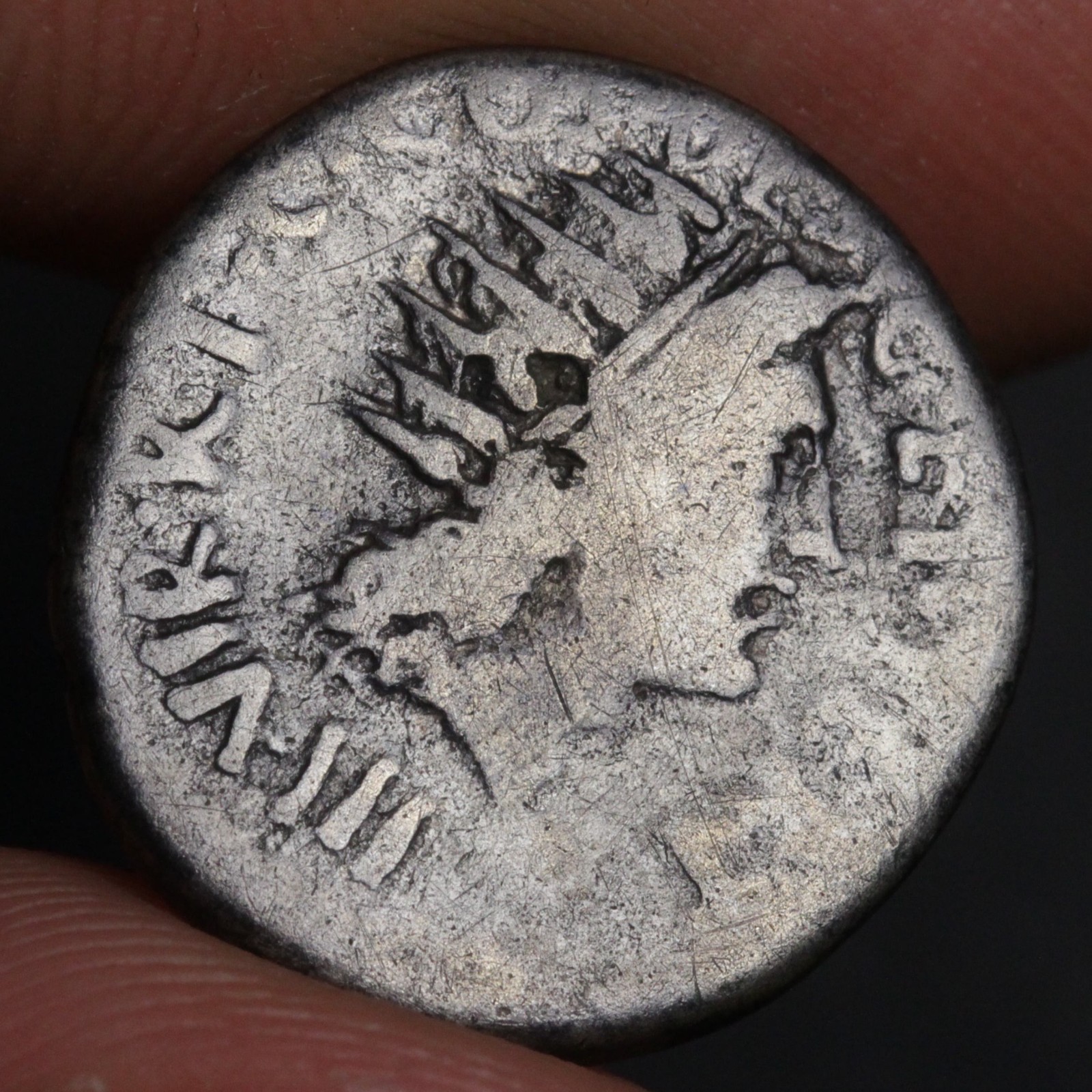 Mark Antony Denarius 38BC Ancient Roman Republic Silver Coin Sol 2nd Triumvirate