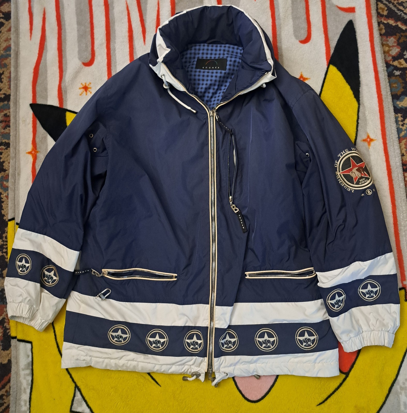 BOGNER ACTIVE Women’s Ski Jacket Size 42 Blue Stars Legends of the White Buffalo
