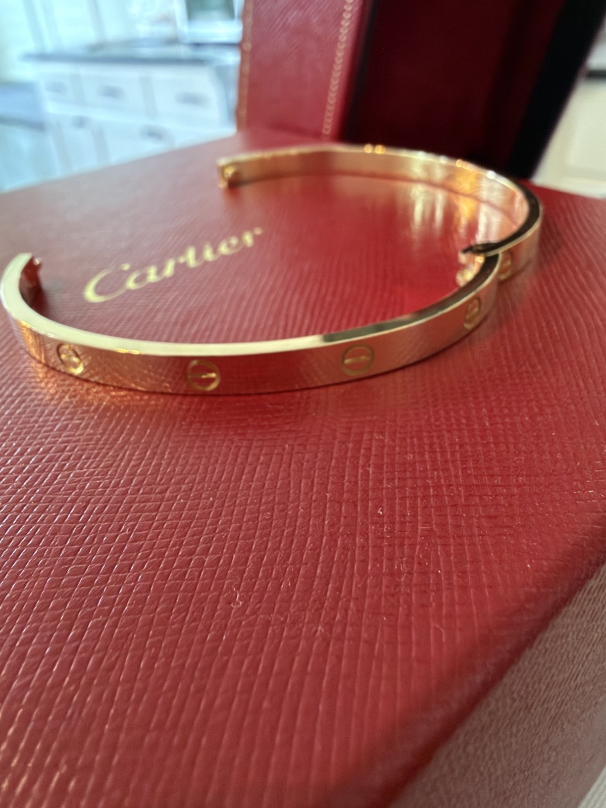 Cartier 18K Yellow Gold Love Bracelet Size 18 4.8 mm Box & Certificate 2025 Cartier 18K Yellow Gold Love Bracelet Size 18 4.8 mm Box & Certificate 2025