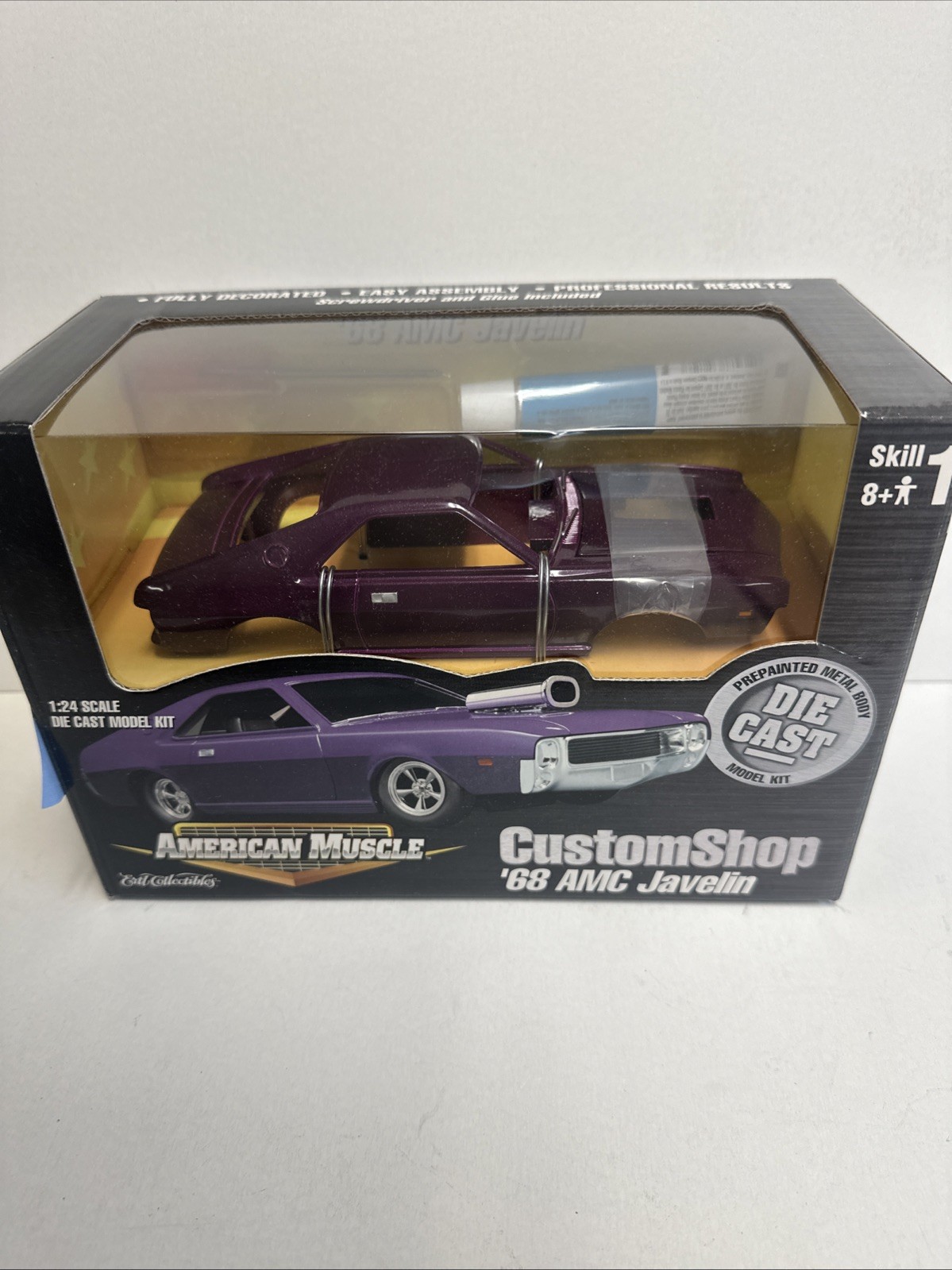 NIB ERTL Collectibles American Muscle Custom Shop '68 AMC Javelin Die-Cast Kit NIB ERTL Collectibles American Muscle Custom Shop '68 AMC Javelin Die-Cast Kit