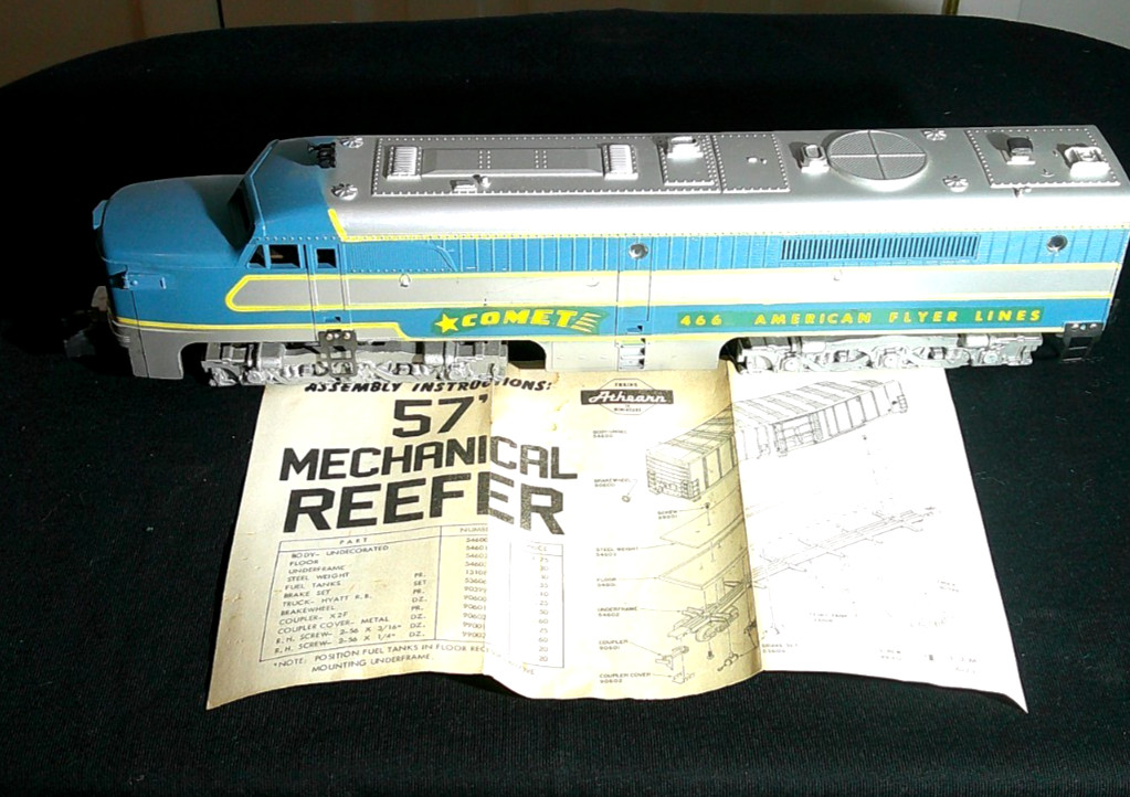 Vintage American Flyer S gauge #466 Comet diesel engine  