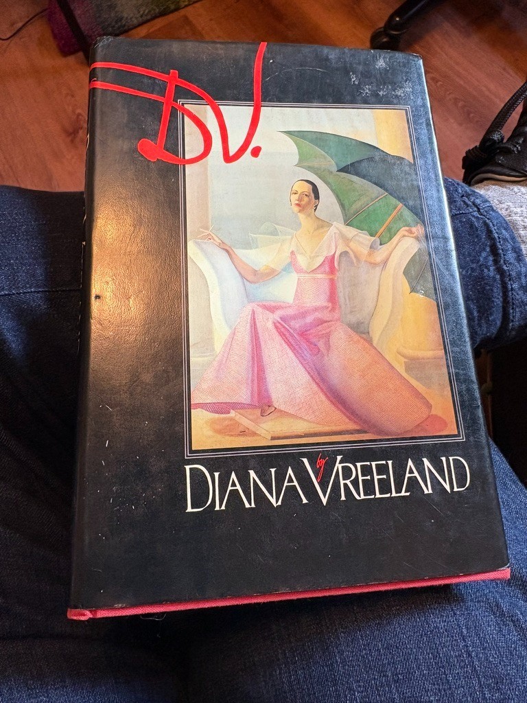 DV by Diana Vreeland, Copyright 1984. Hardback Book, vintage