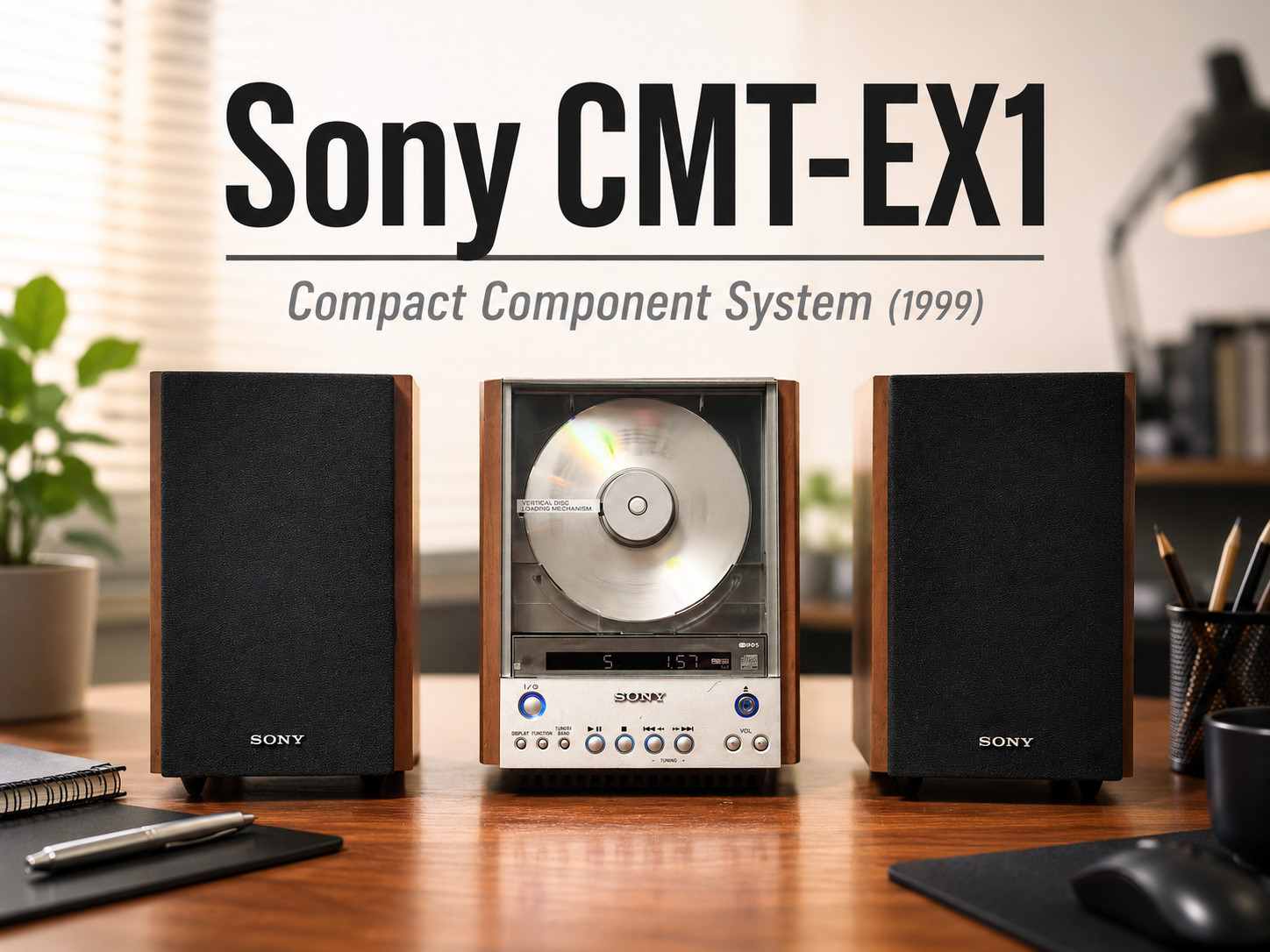 SONY CMT- EX1 🌈RaRe🌈 Compact Component System (1999) CD Player FM RDS Radio