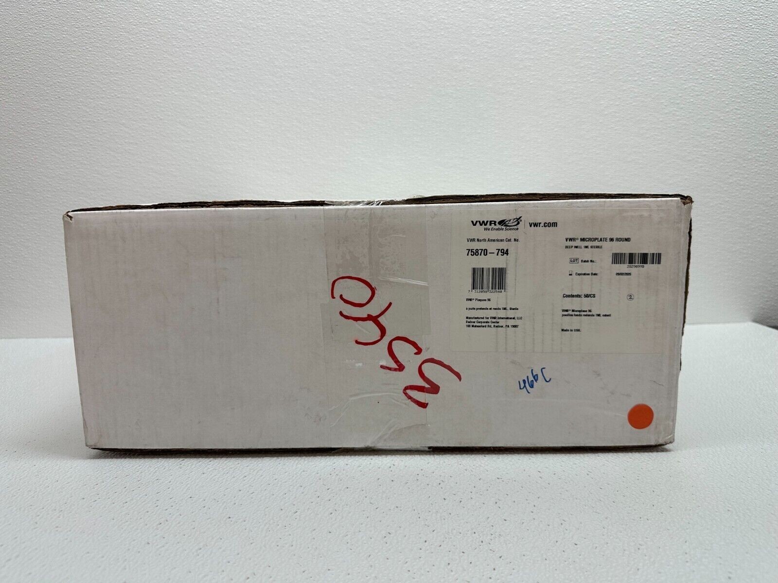 VWR Cat: 75870-794 Plaques 96-Well Deep Well Microplates, Raised Rim 50/CS