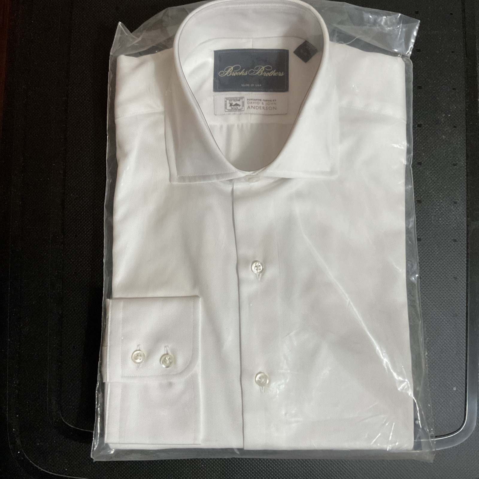 [MSRP $348] Brooks Brothers Sea Island Cotton Shirt 16 33 David & John Anderson
