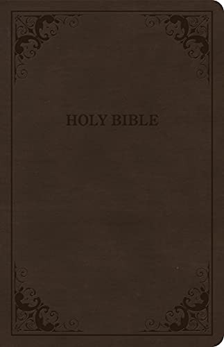 CSB Thinline Bible, Brown Leat - GOOD