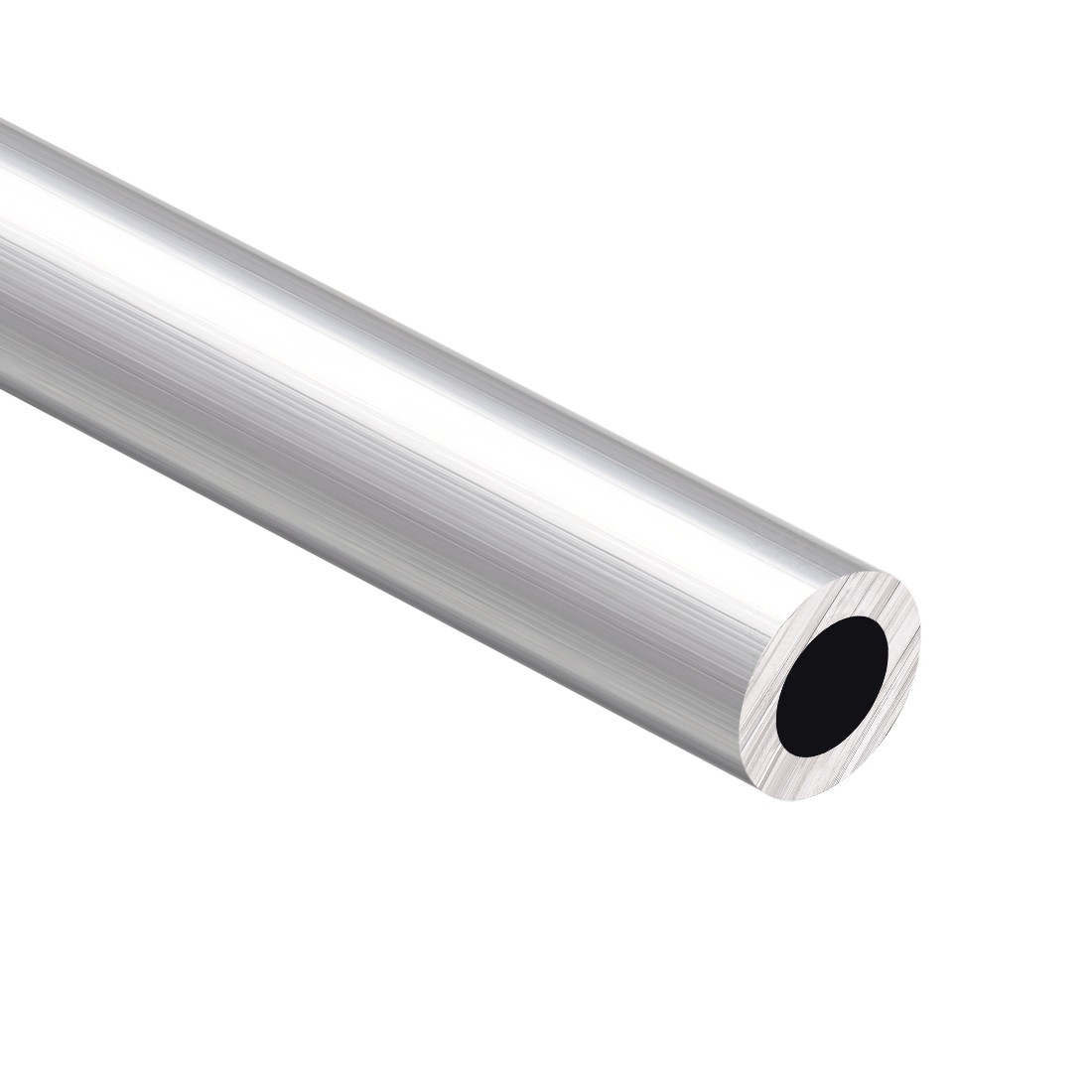 6063 Aluminum Round Tube Metal Straight Tubing 300mm x 20mm x 12mm Seamless