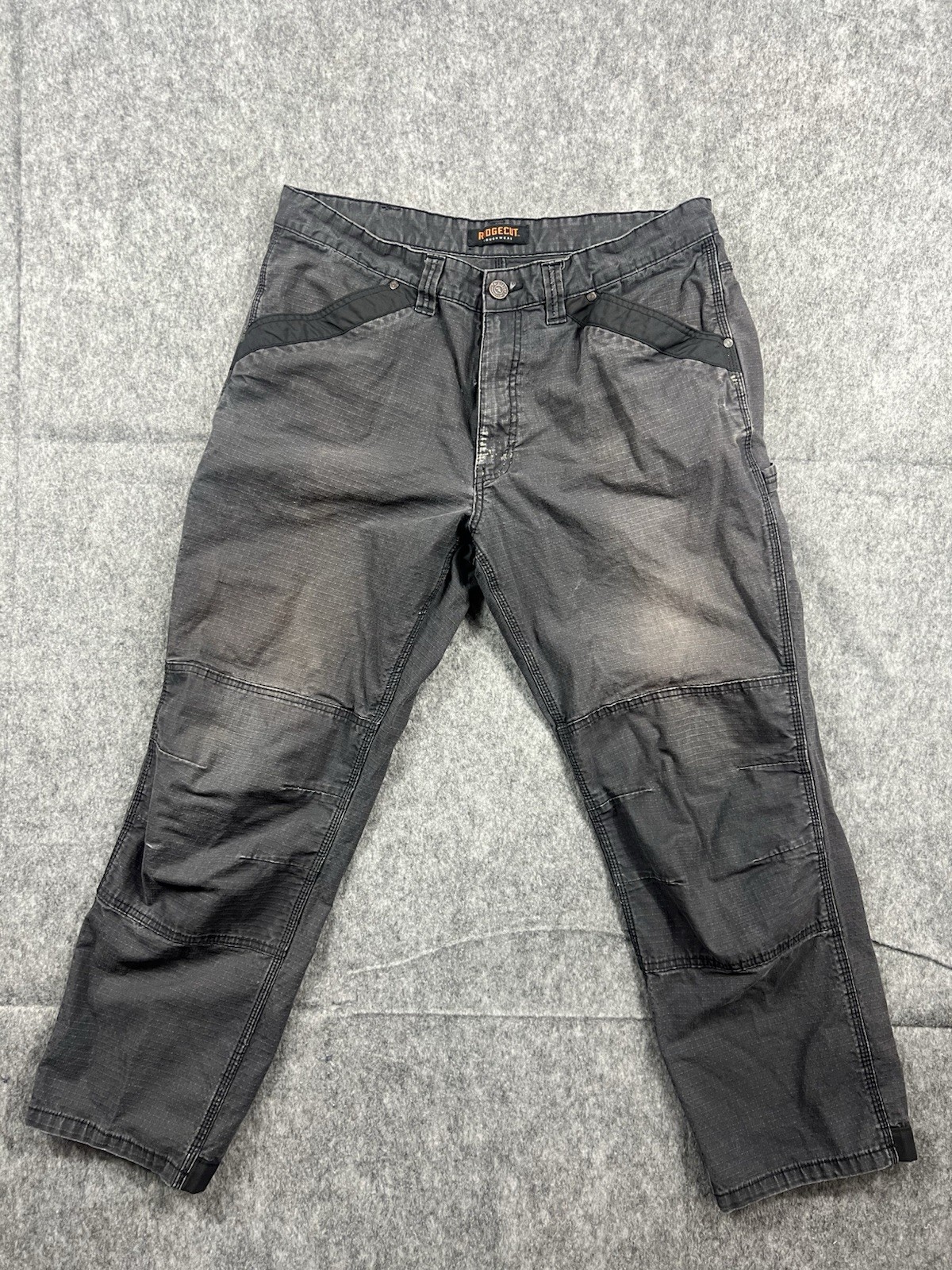 Ridgecut Toughwear Mens Pants Gray Straight Fit Workwear/Outdoors Size 40x32