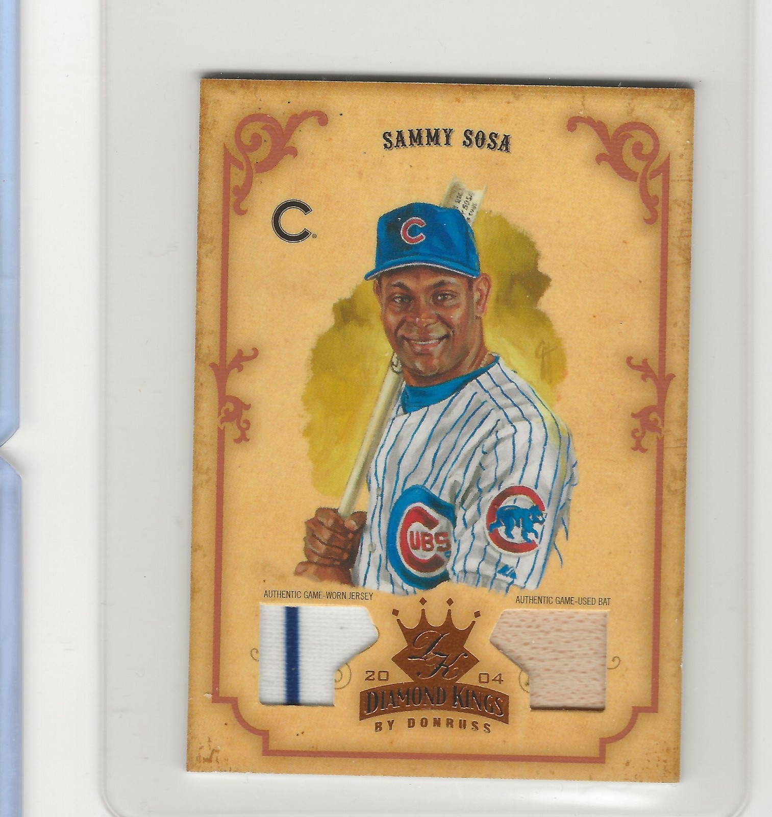2004 Donruss Diamond Kings - Sammy Sosa #144 Bronze Materials /100 (MEM)