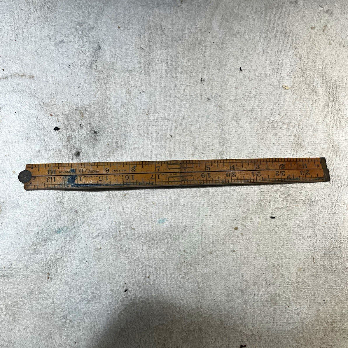 Lufkin Vintage Original Folding Wood Measuring Ruler Rule Yardstick #651 USA Lufkin Vintage Original Folding Wood Measuring Ruler Rule Yardstick #651 USA