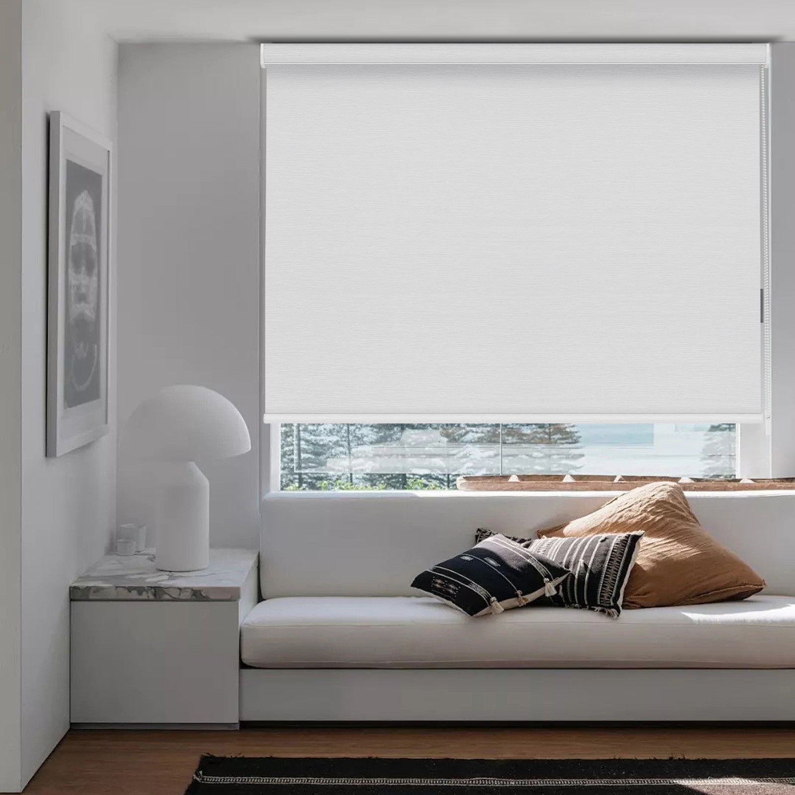 Changshade Custom Size Blackout Corded Blinds for Window Roller Shades
