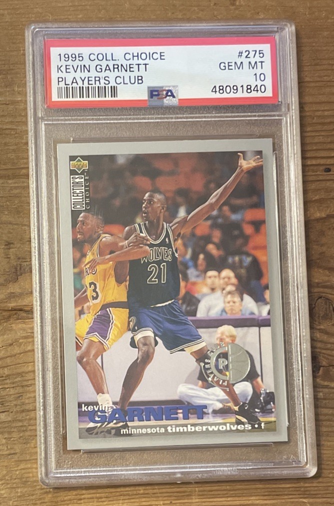 1995-96 Upper Deck Collector\'s Choice Players Club Kevin Garnett PSA 10 Rookie 1995-96 Upper Deck Collector\'s Choice Players Club Kevin Garnett PSA 10 Rookie
