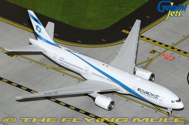 GeminiJets 1:400 777-200ER El Al Israel Airlines 4X-ECB