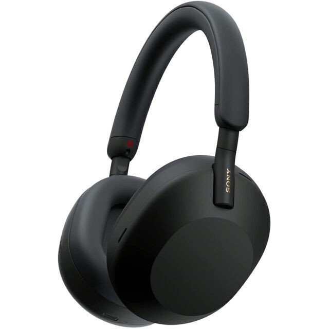 SONY WH1000XM5/B Noise Canceling Wireless Headphones - Black