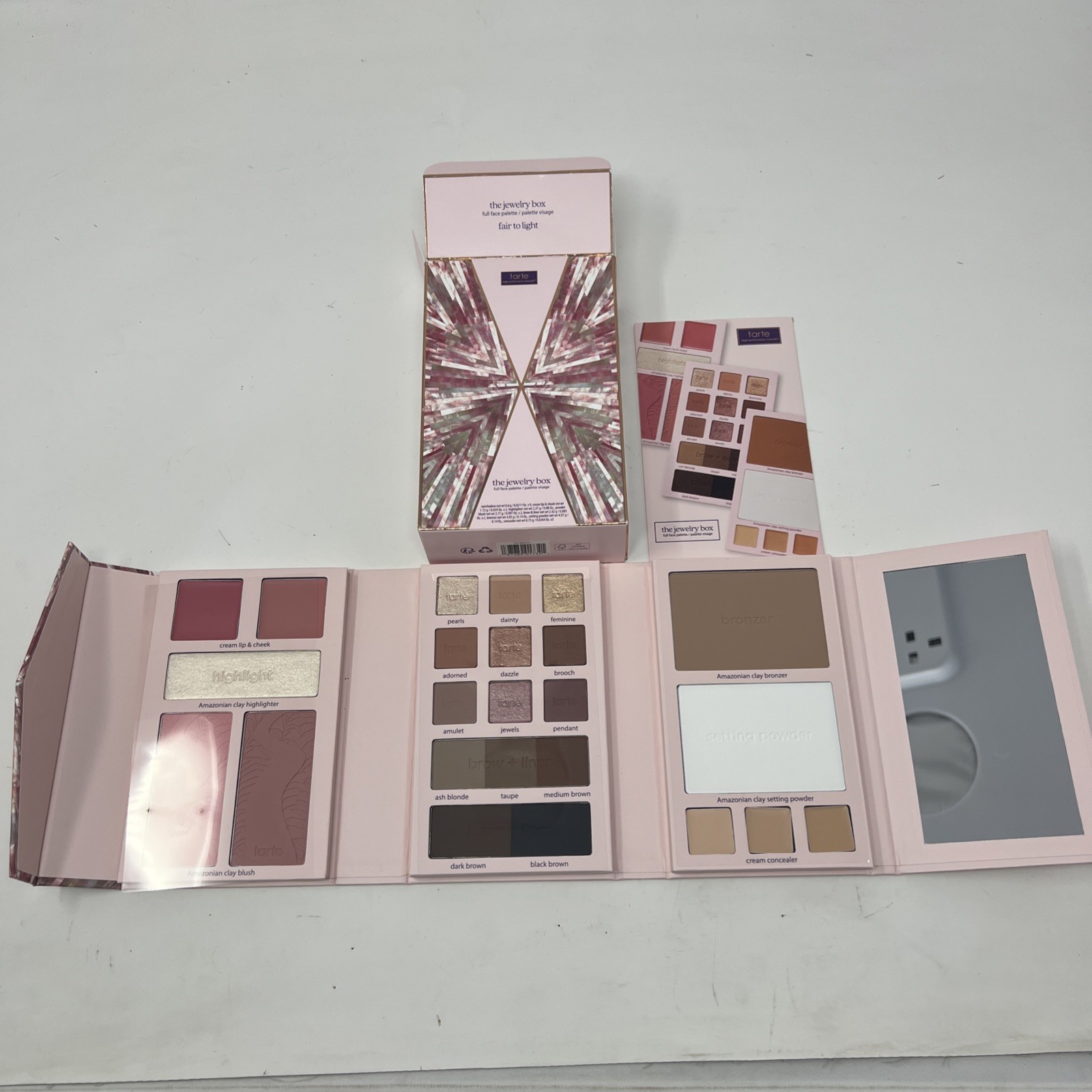 Tarte The Jewelry Box Full Face Palette Set Fair to Light Eye/Face New In box