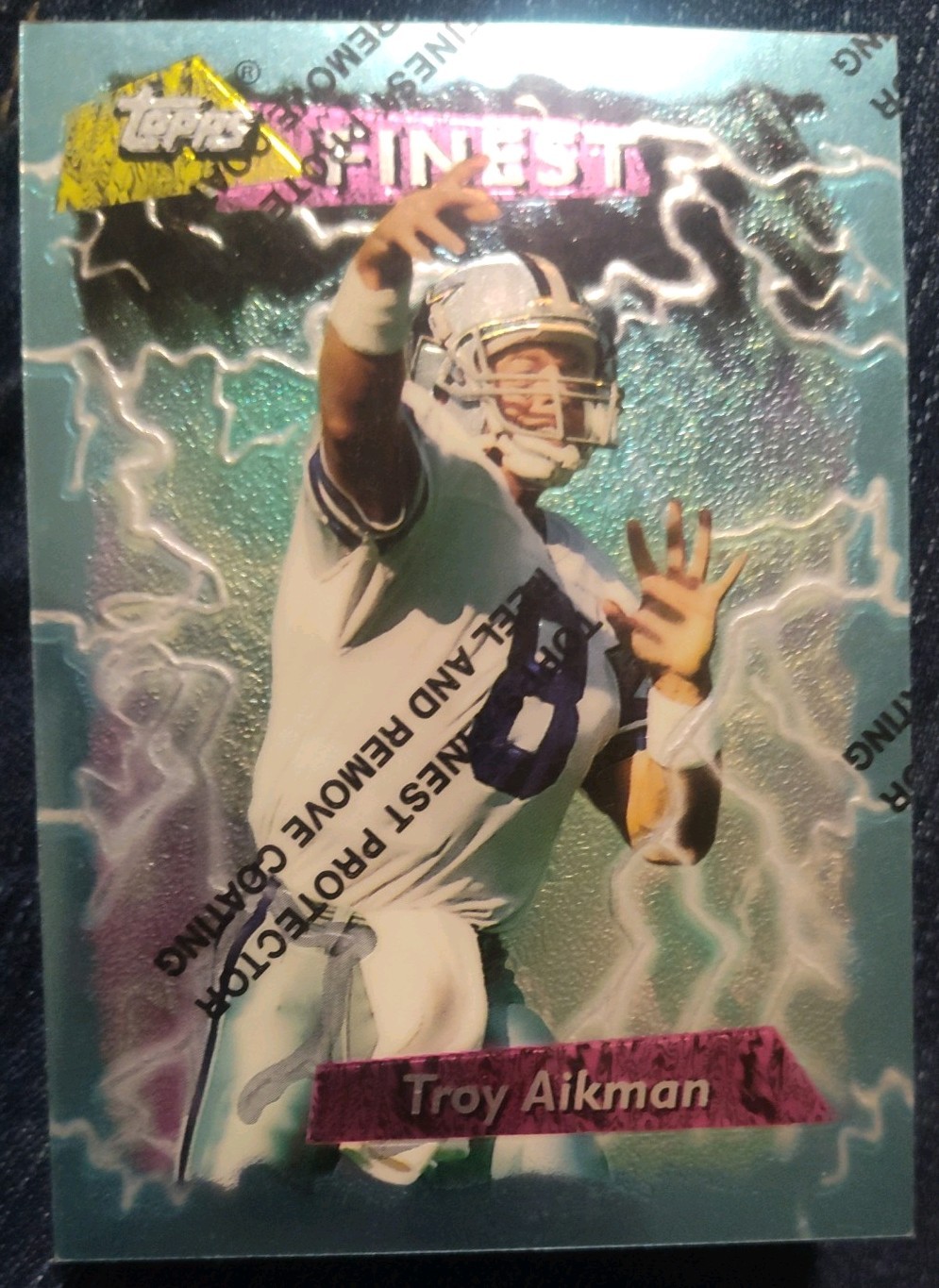 1995 Topps - Finest Boosters Troy Aikman #170 1995 Topps - Finest Boosters Troy Aikman #170
