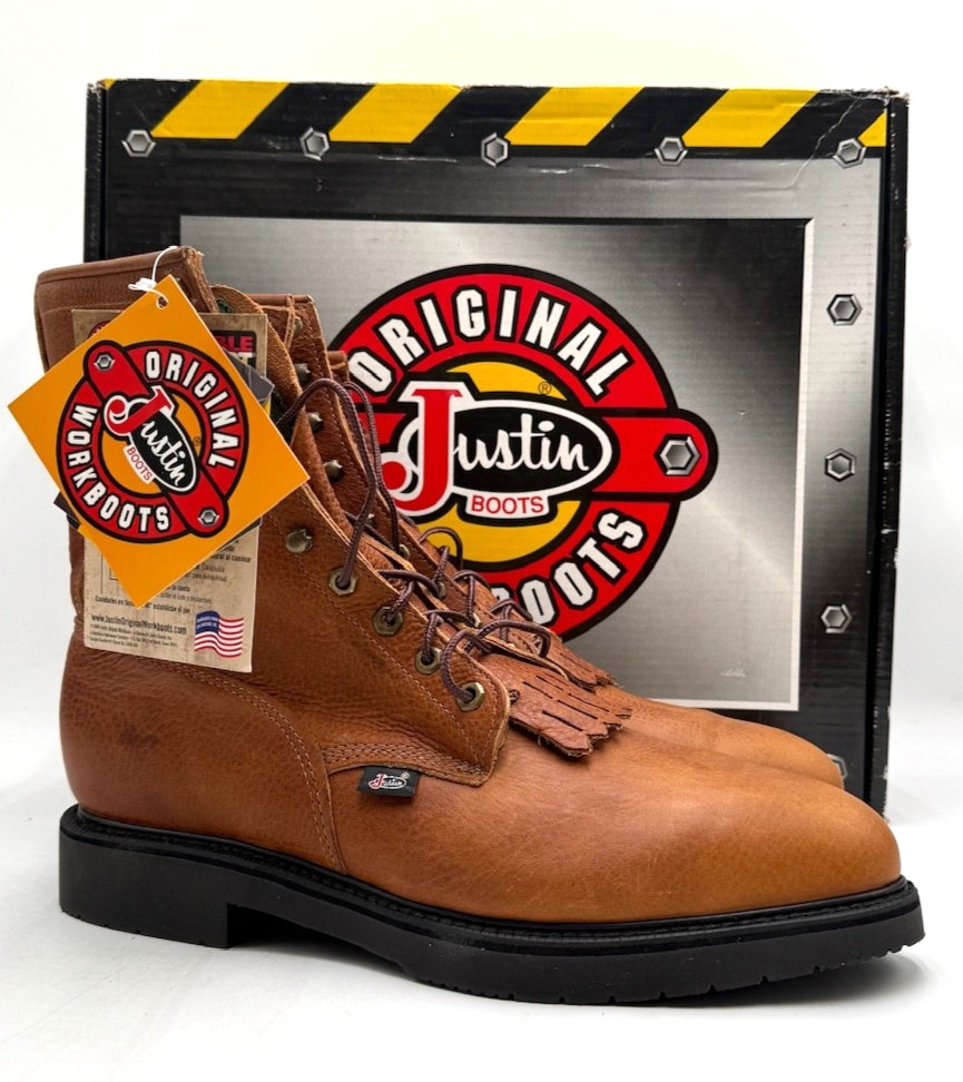 Justin Boots COPPER CAPRICE Men's NEW Western Style Work Boot Brown Multi Sizes