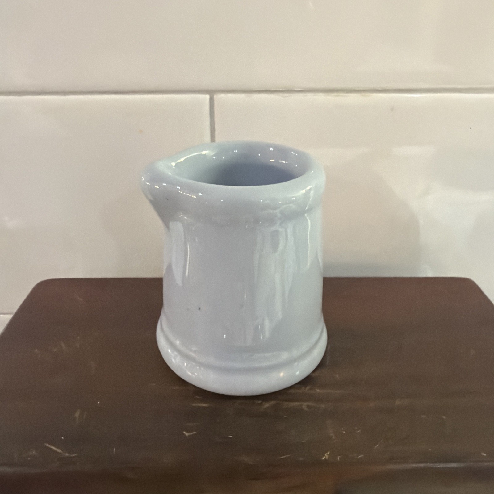 Vintage Chunky Blue Restaurant Ware Creamer New Old Stock