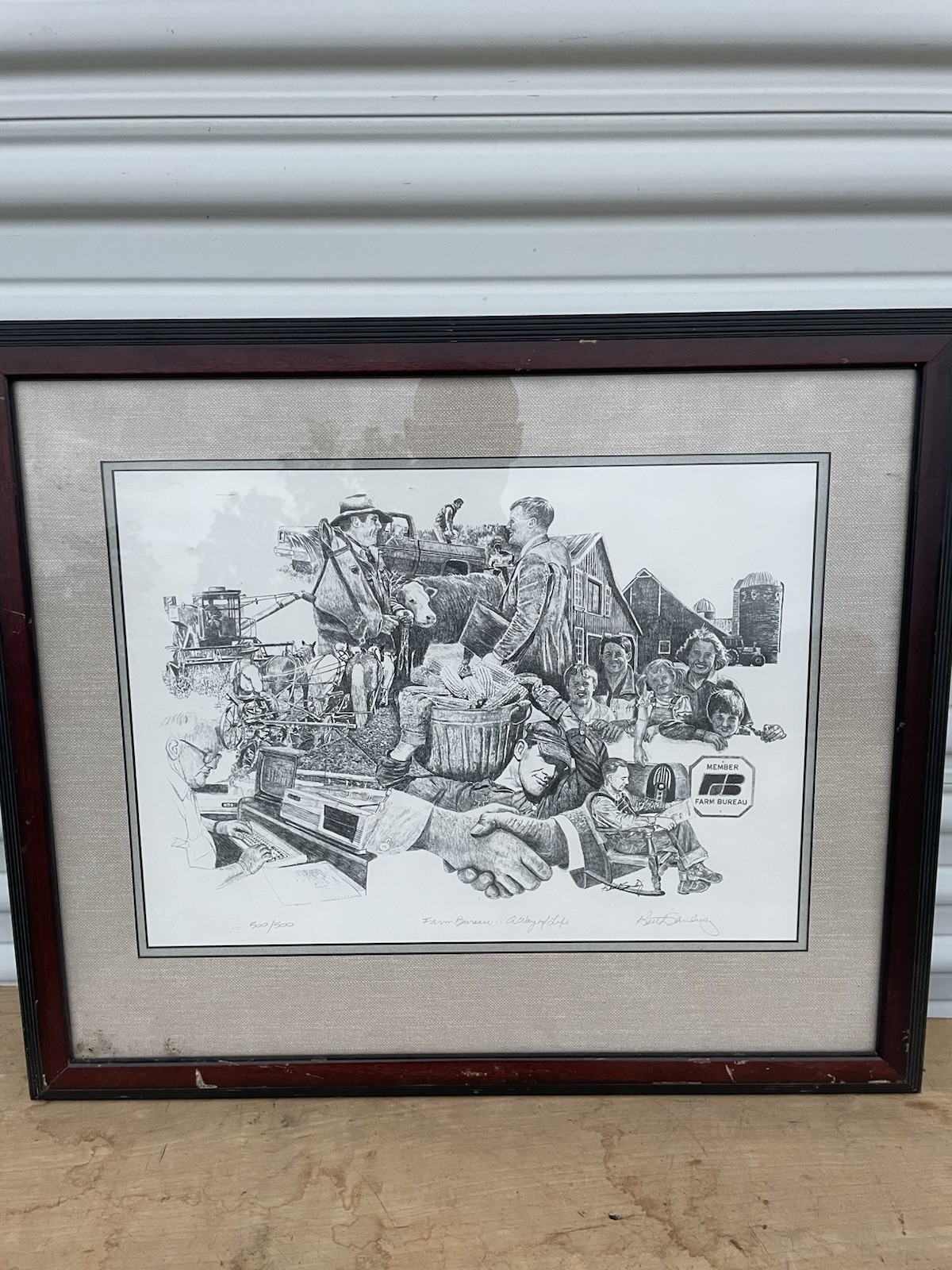 Vintage Farm Bureau Kenith Sandvig Art Print Treasury Collection Sketch Vintage Farm Bureau Kenith Sandvig Art Print Treasury Collection Sketch