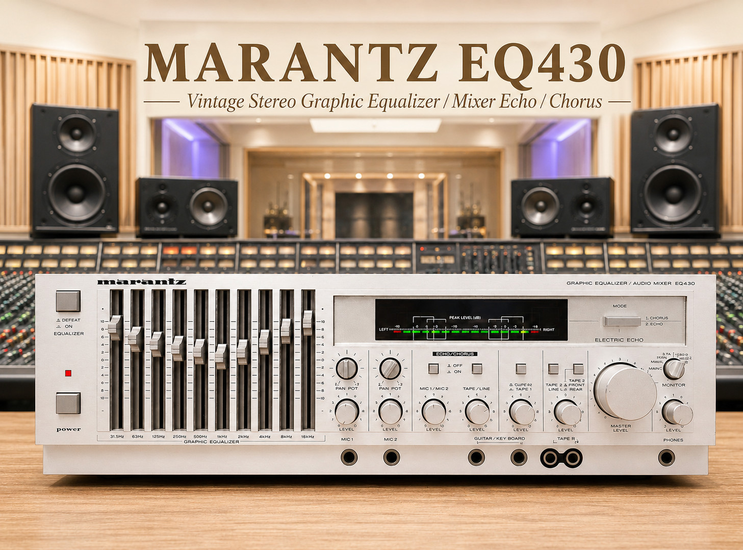 Marantz EQ430 🌈RaRe🌈 Vintage Stereo Graphic Equalizer / Mixer Echo / Chorus