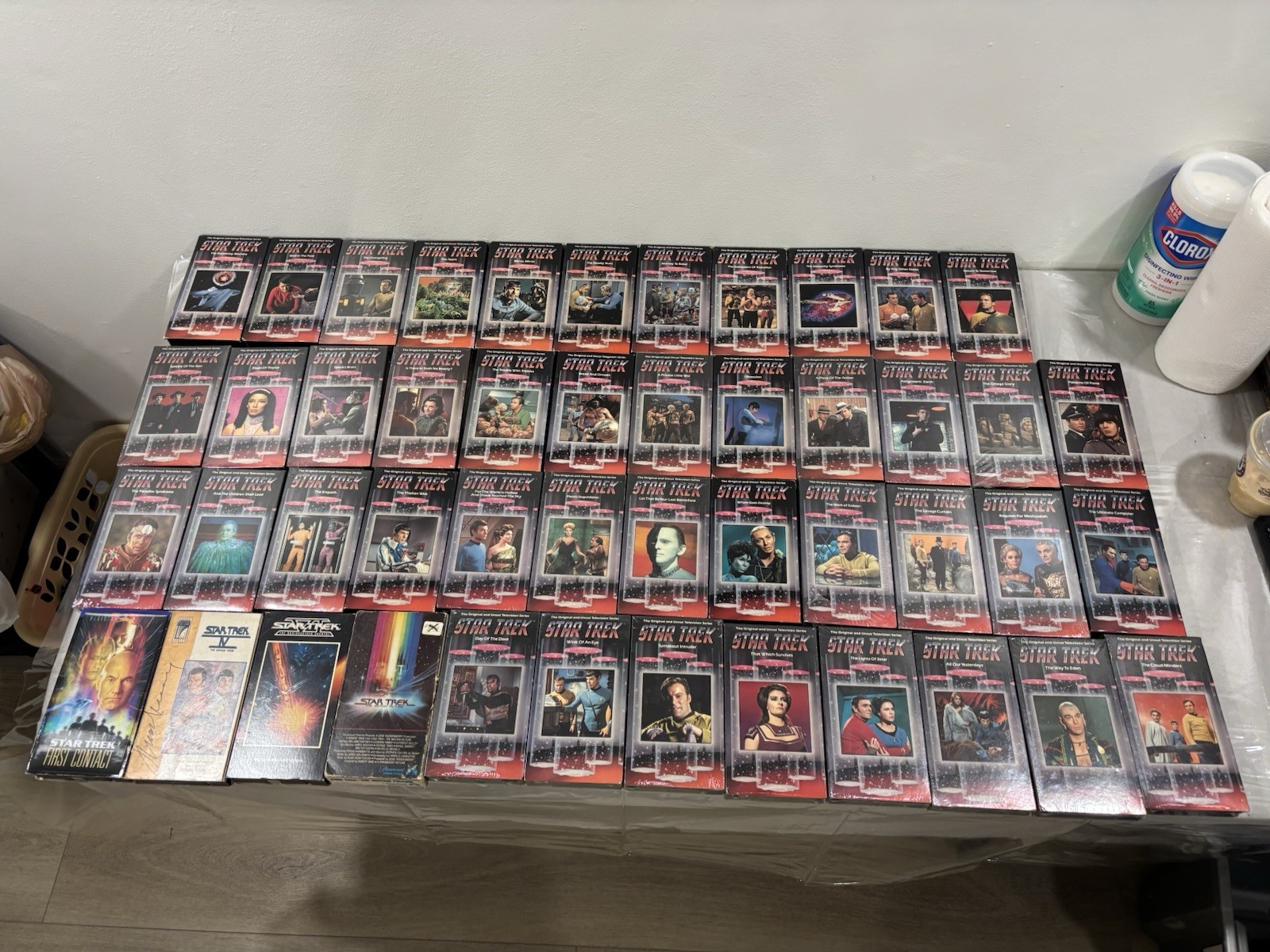 Vintage 80’s-90s Star Trek VHS Collection 50+ Tapes 26 SEALED Paramount Original