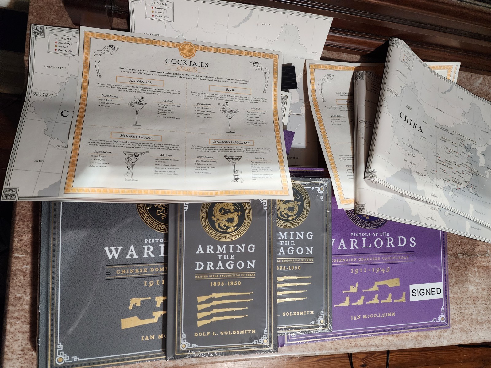 Pistols Of The Warlords And Arming The Dragon Kickstarter Signed Ian McCollum