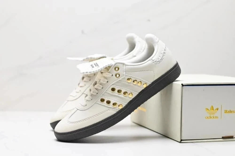 WOMEN\'S Wales Bonner × Samba Studded Cream White IG4304 Size US 5-9
