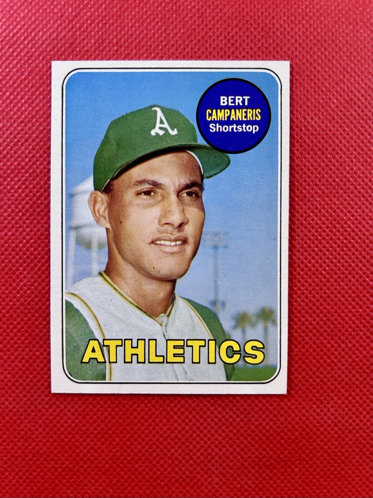 1969 Topps #495 Bert Campaneris Oakland Athletics High-end NM-MT B69#495A1 1969 Topps #495 Bert Campaneris Oakland Athletics High-end NM-MT B69#495A1