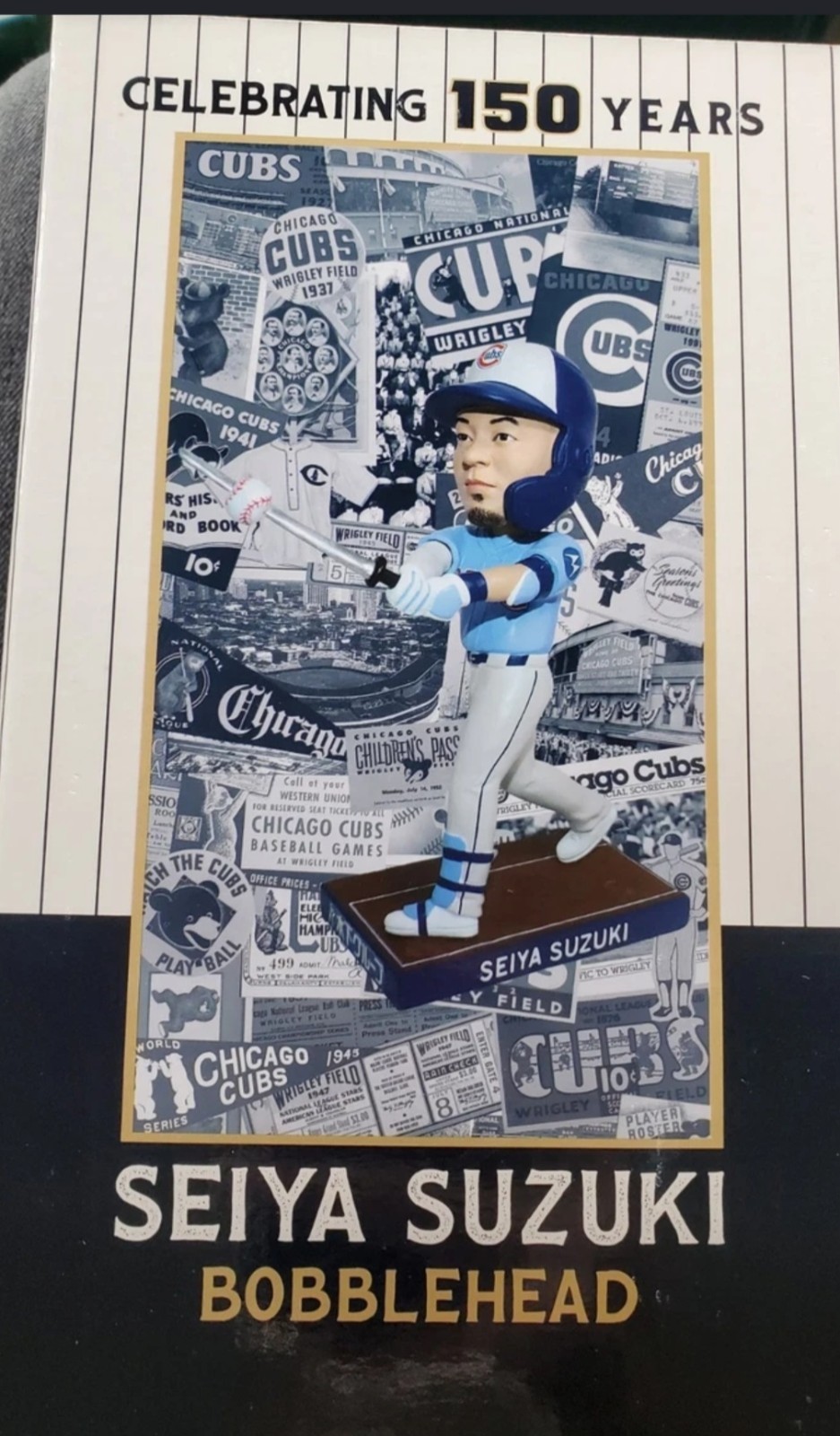 SEIYA SUZUKI Bobblehead Wrigley Field SGA 150 Years Chicago Cubs Samurai Sword SEIYA SUZUKI Bobblehead Wrigley Field SGA 150 Years Chicago Cubs Samurai Sword