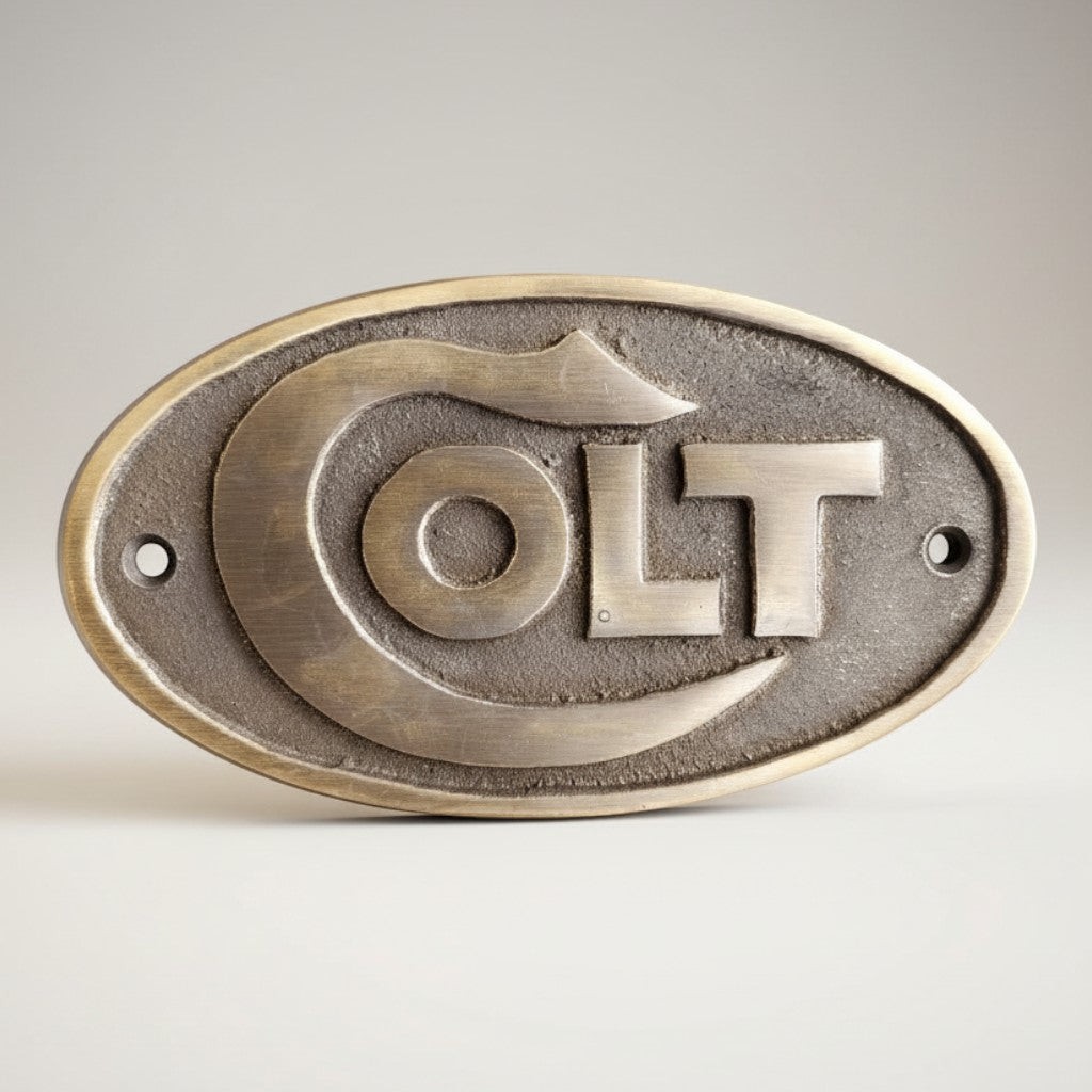 Colt 1855 Solid Brass Plaque